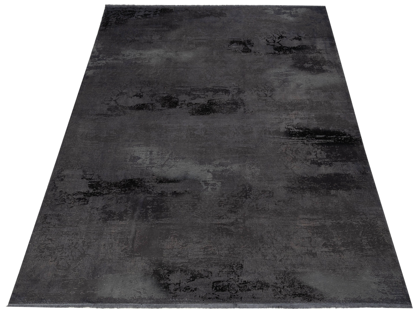 Vintage 108920 Dark Gray 9.6x12 Hand Knotted Rug