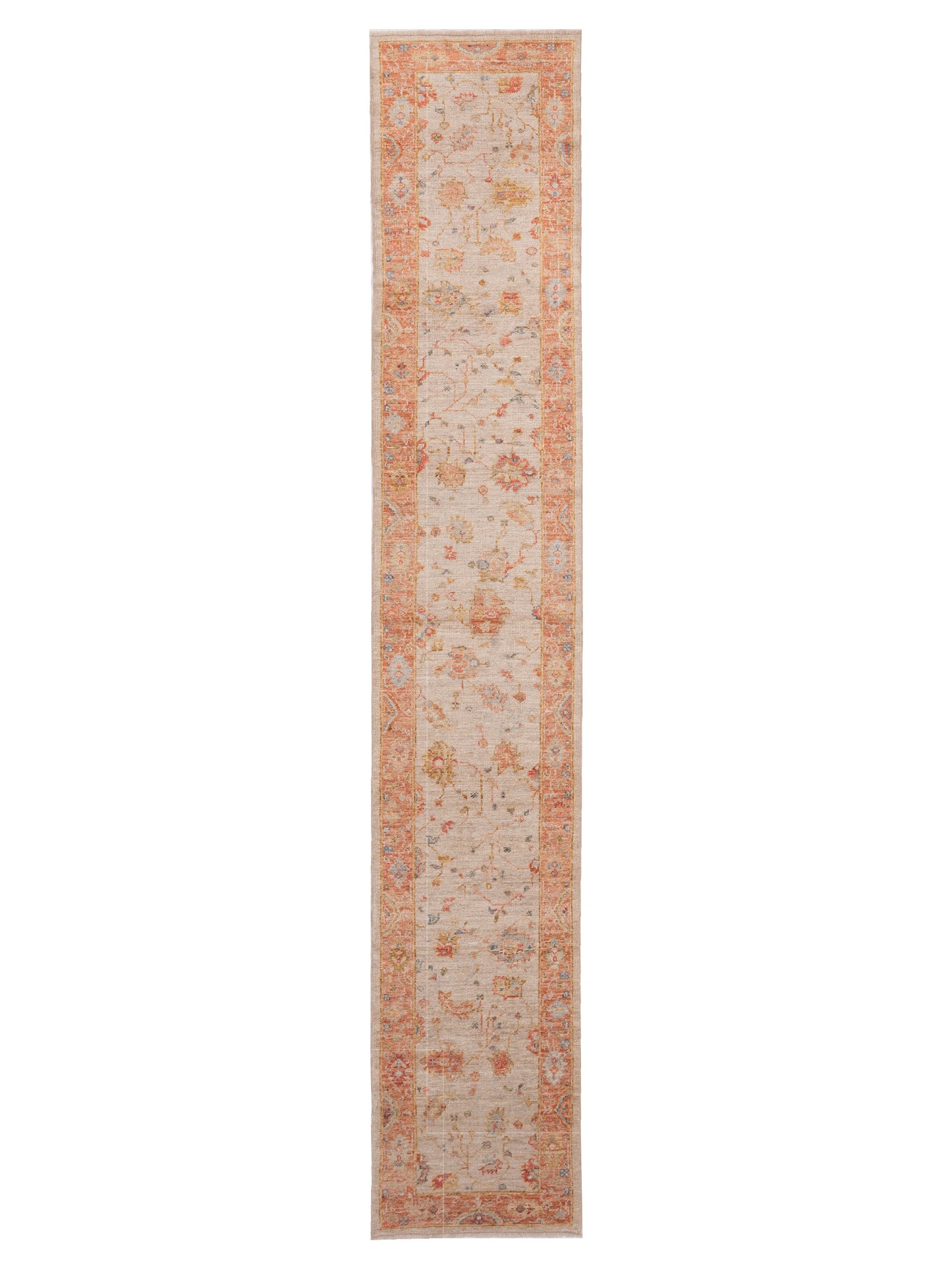 Anadol Angora Oushak  Ivory Red Traditional