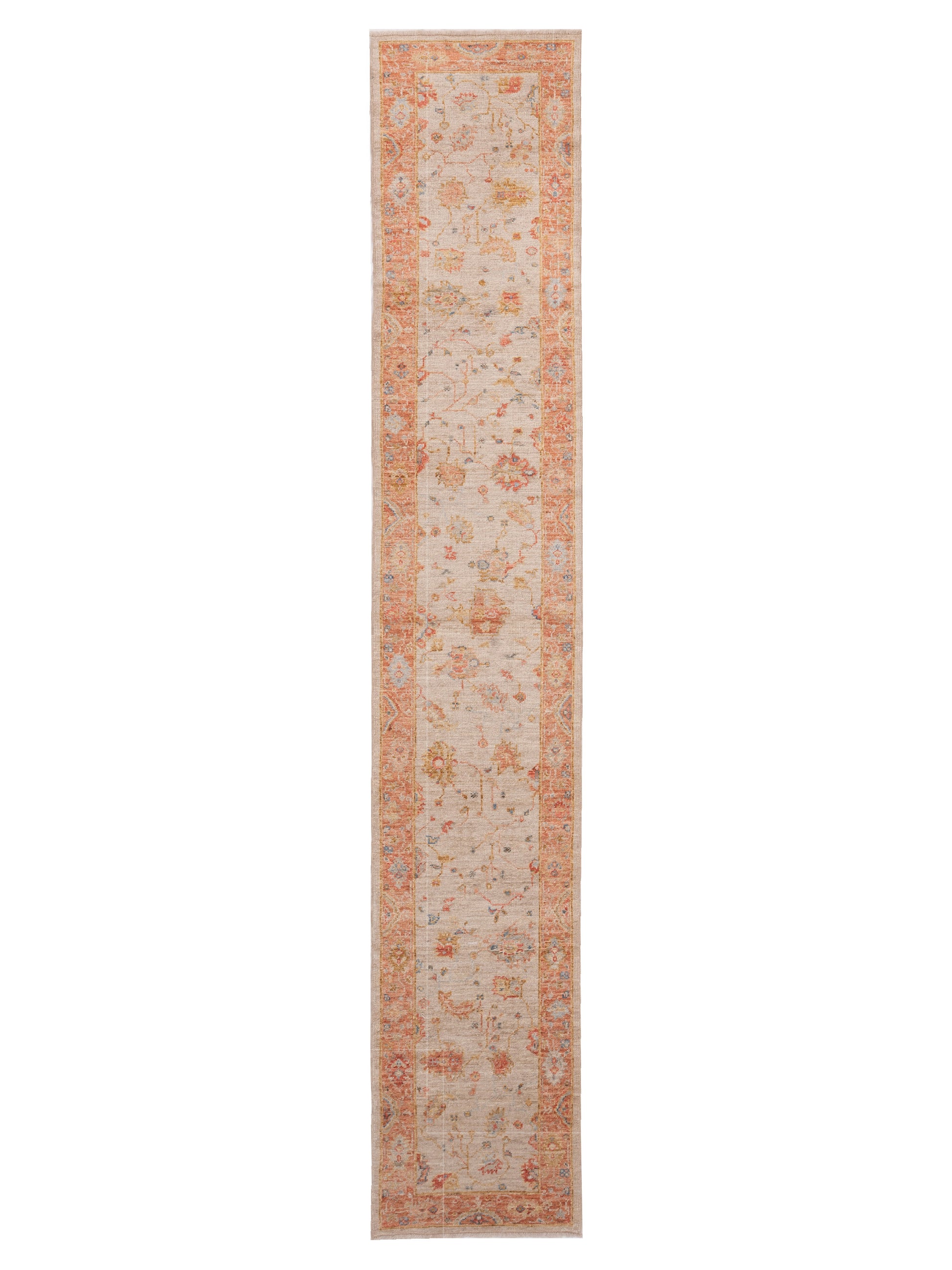 Anadol Angora Oushak  Ivory Red Traditional