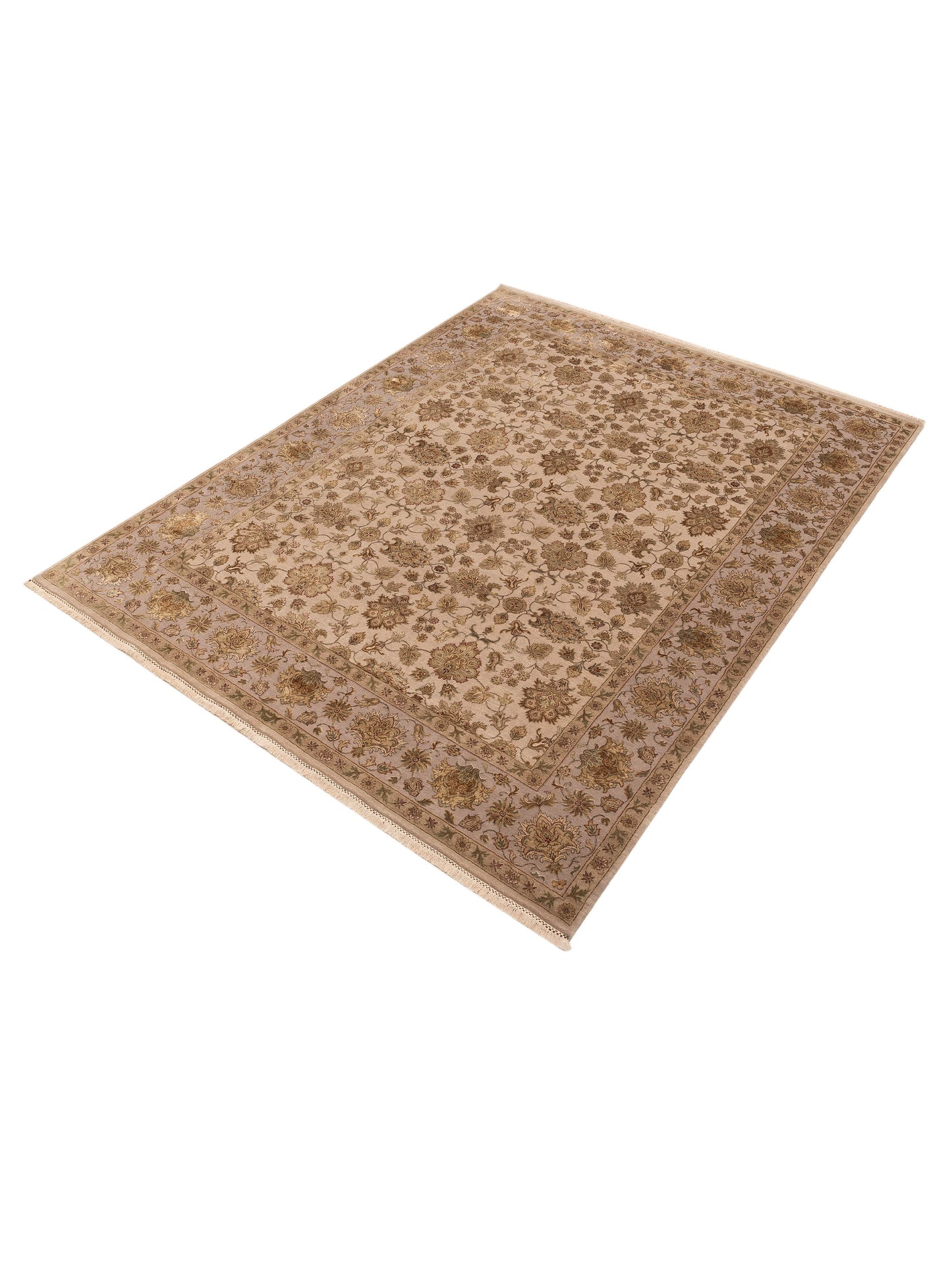 Imperial Silk 153482 Ivory Ivory 8x10 Hand Knotted Rug