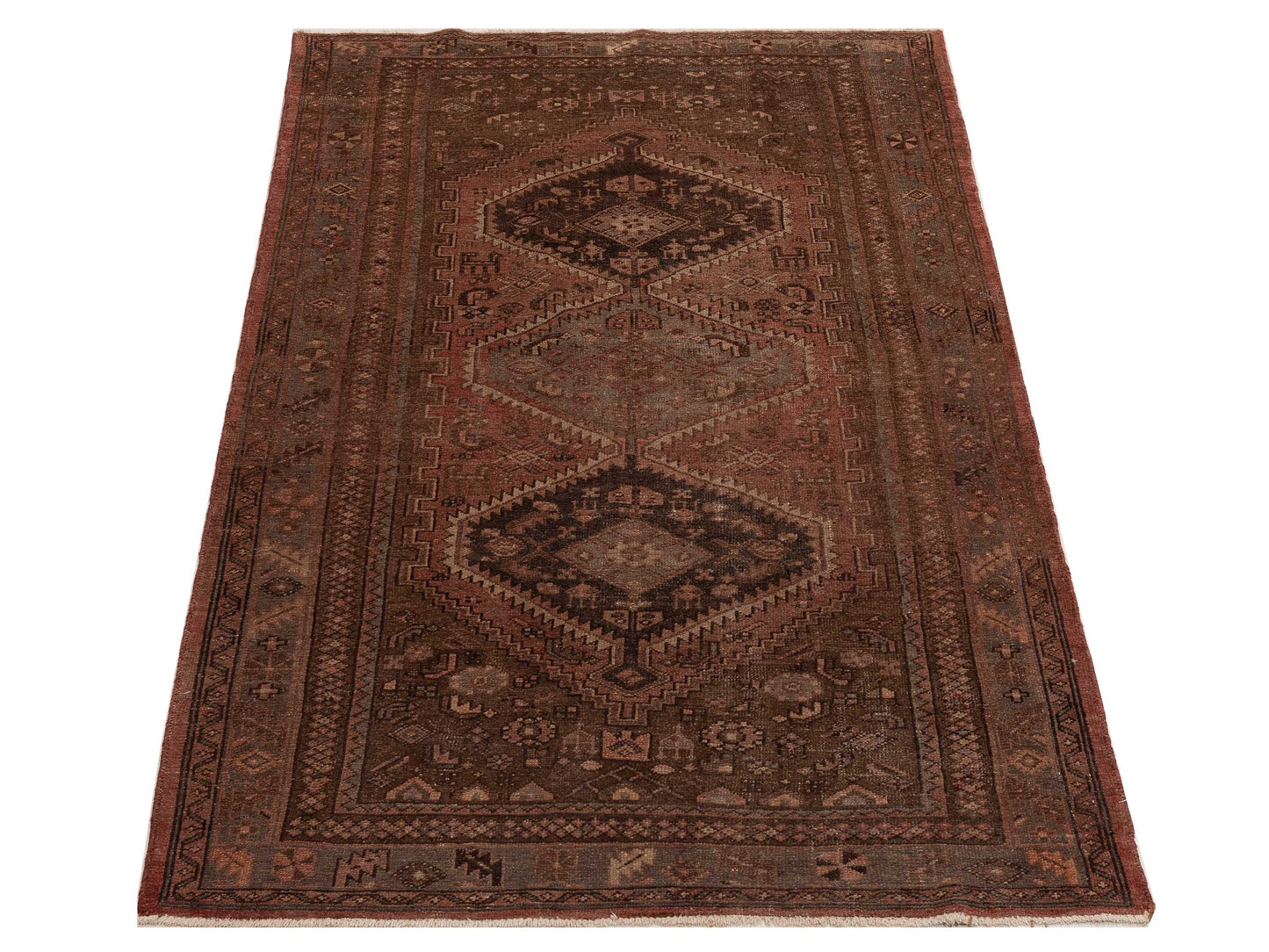 Antique Heirloom 147323 Brick Brown 4.3x7 Hand Knotted Rug