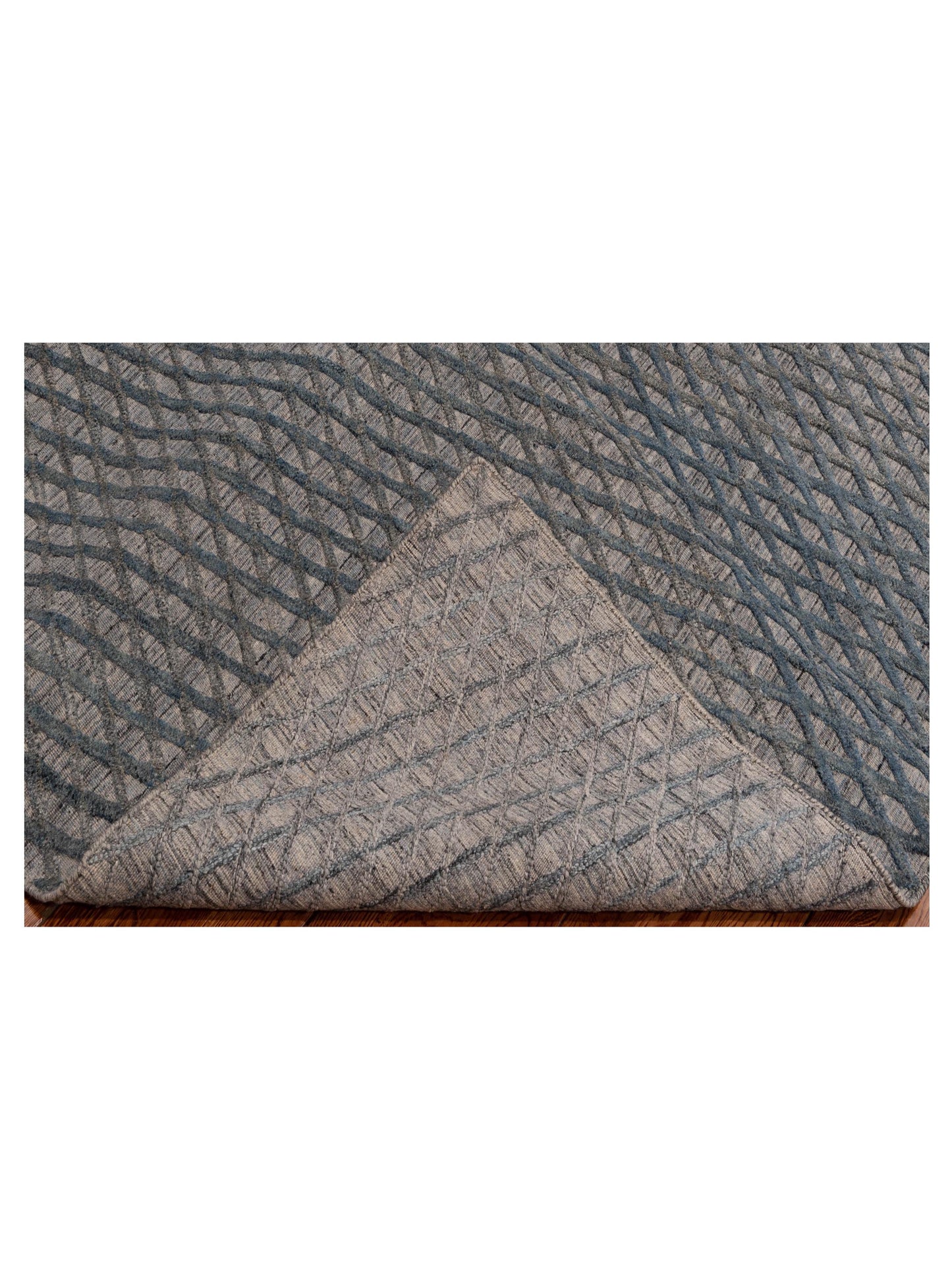 Himalayan 142603 Gray Blue Gray Blue 6.1x8.10 Hand Knotted Rug