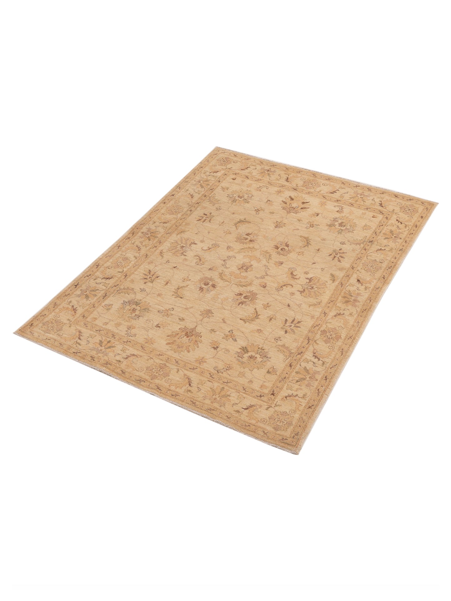 Sultan 119026 Ivory Ivory 4.9x6.4 Hand Knotted Rug
