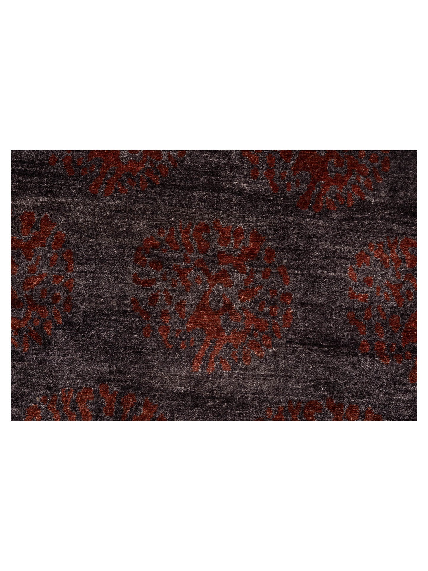 Tibetino 119751 Charcoal Red 6x8.11 Hand Knotted Rug