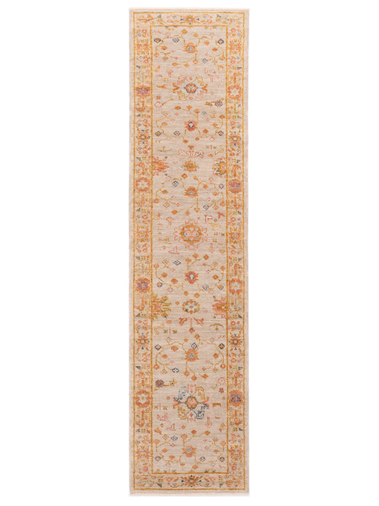 Anadol Angora Oushak  Ivory Silver Traditional