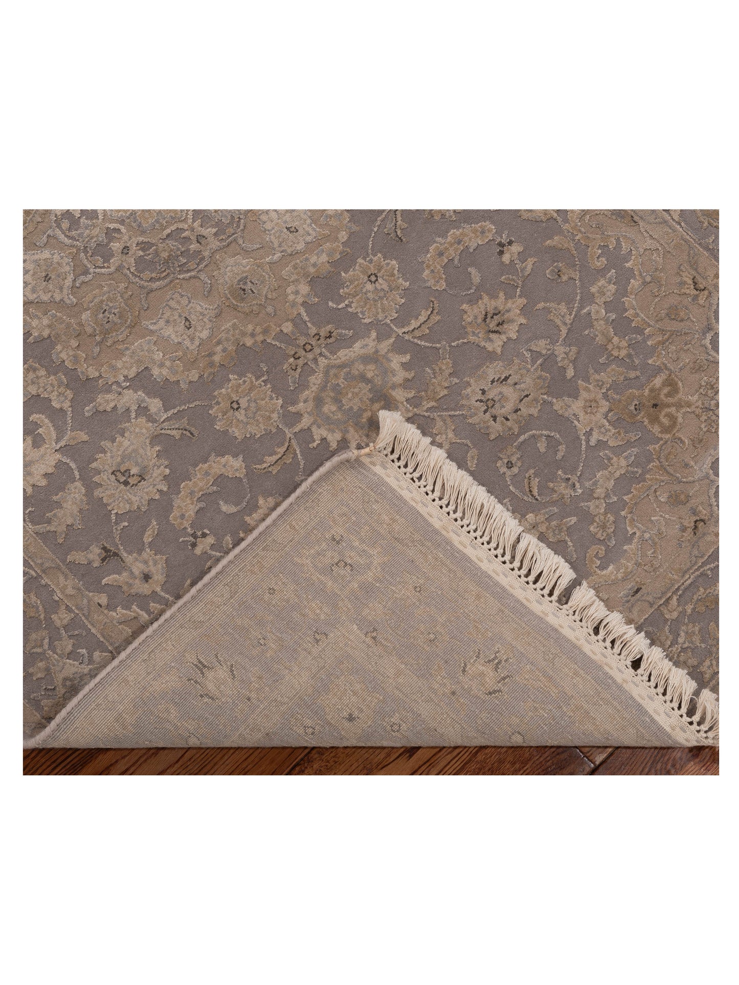 Imperial Silk 151236 Gray Gray 3x13.1 Hand Knotted Rug