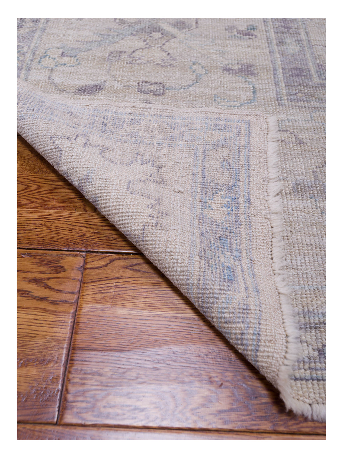 Angora Oushak 124260 Ivory Ivory 11.3x14.8 Hand Knotted Rug