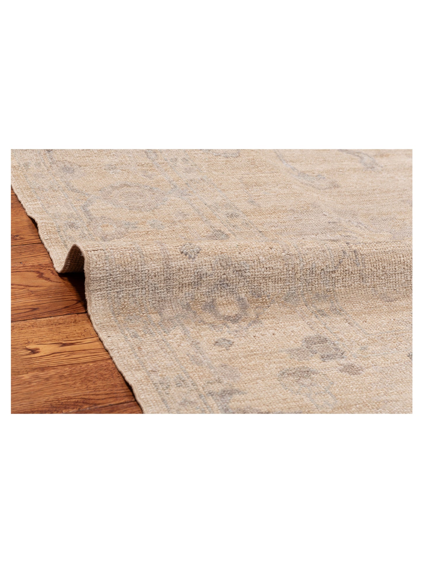 Angora Oushak 119878 Ivory Ivory 7.9x9.2 Hand Knotted Rug
