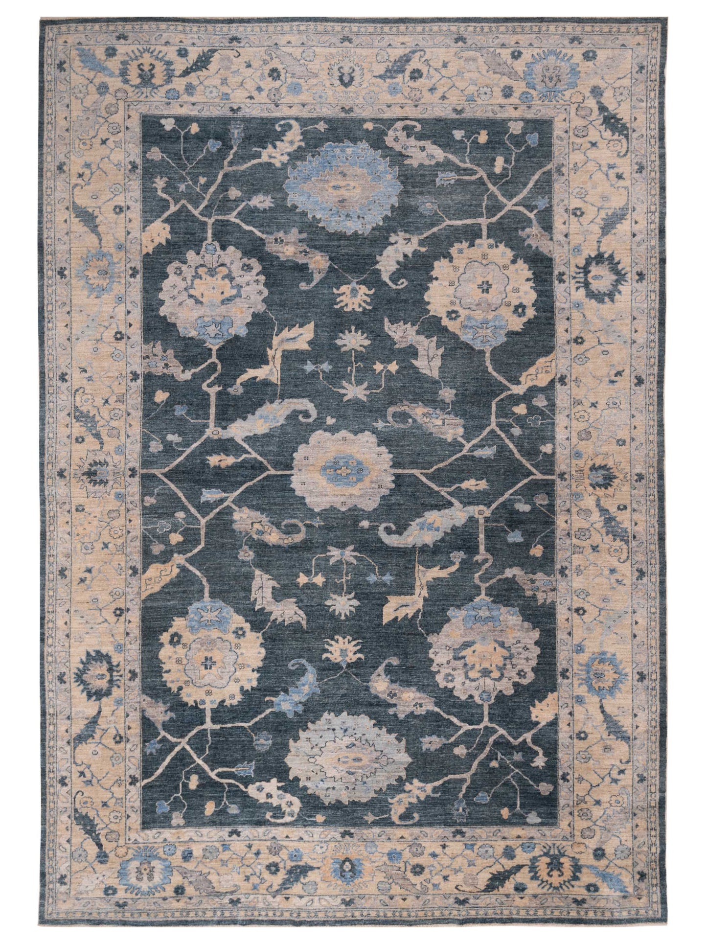 Anadol Angora Oushak  Blue Ivory Traditional