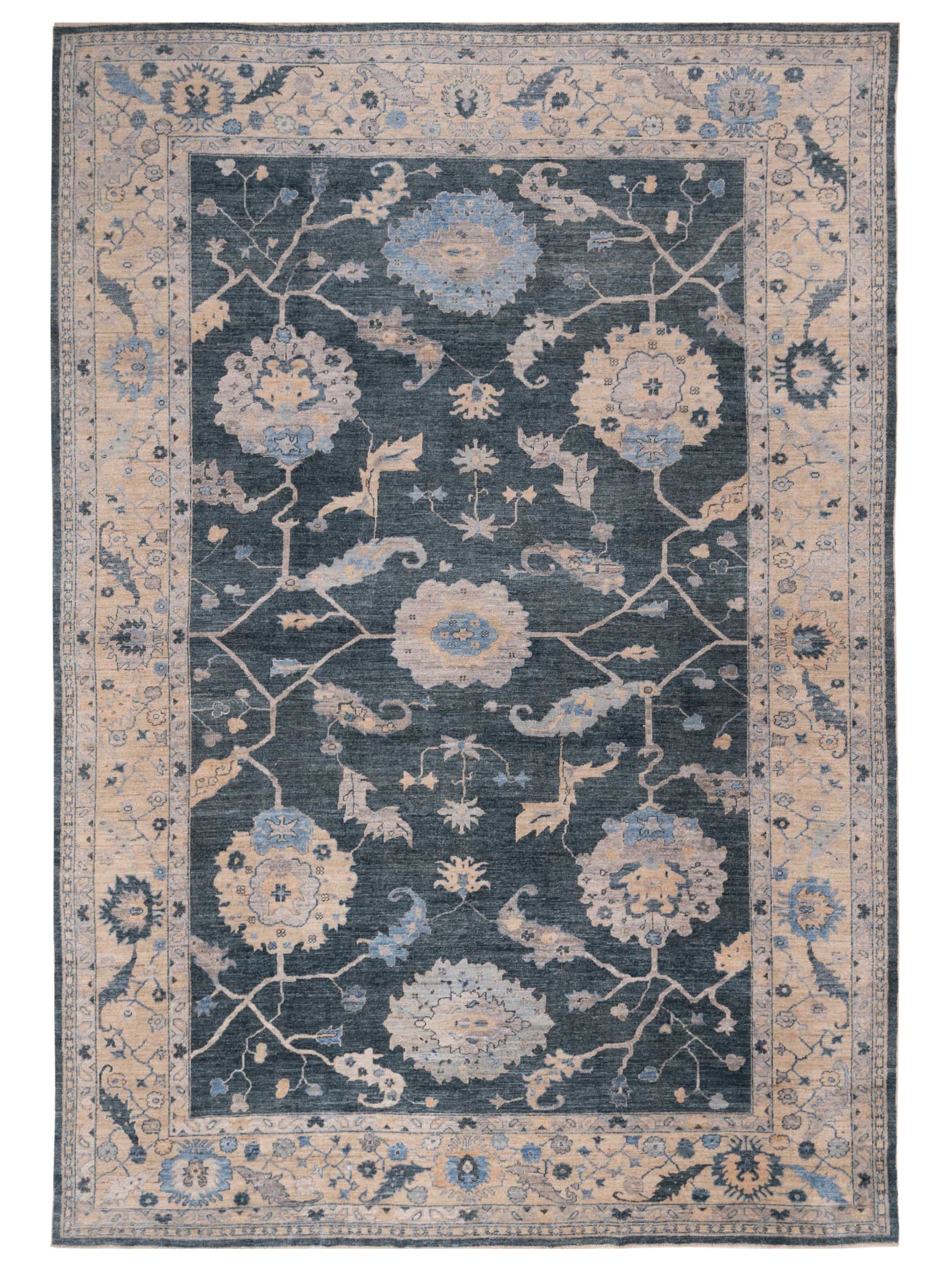 Anadol Angora Oushak  Blue Ivory Traditional