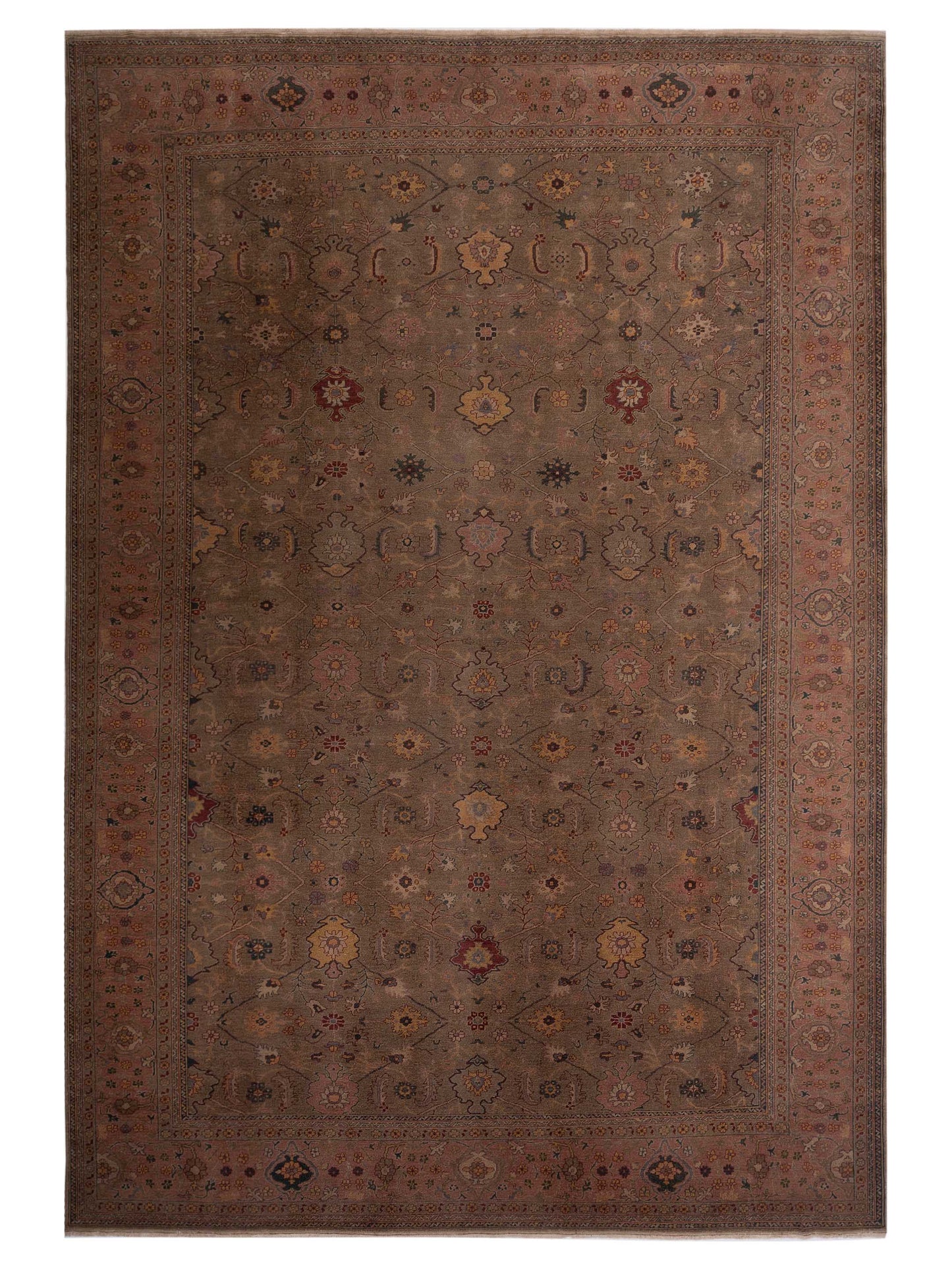 Pasha Turkish Elvan  Green Pink Traditional