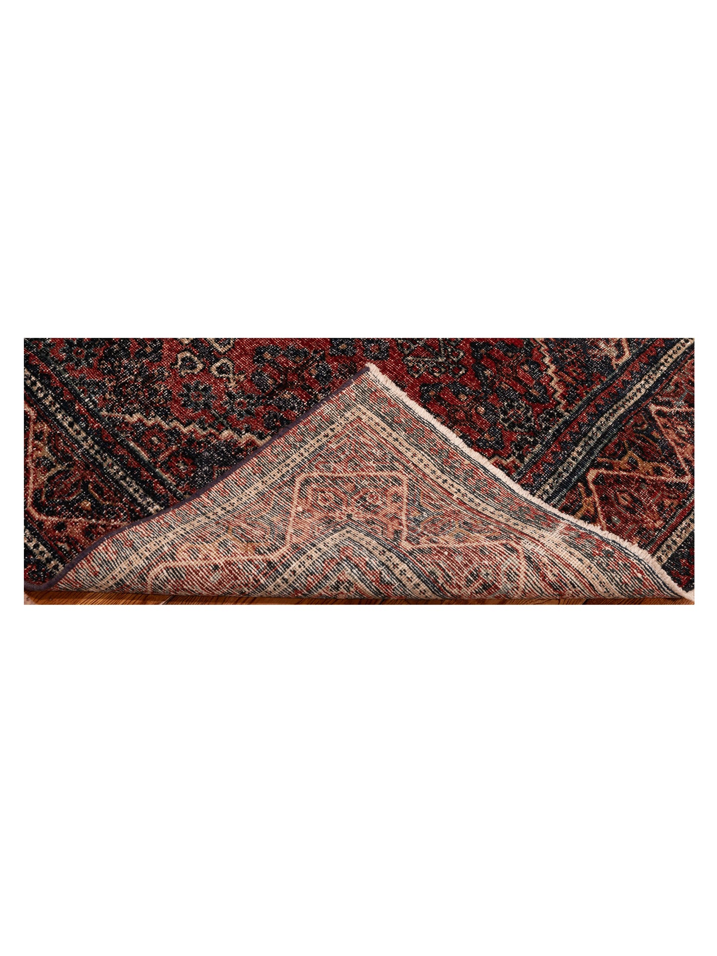 Persian 147717 Charcoal Red 4.5x6.6 Hand Knotted Rug
