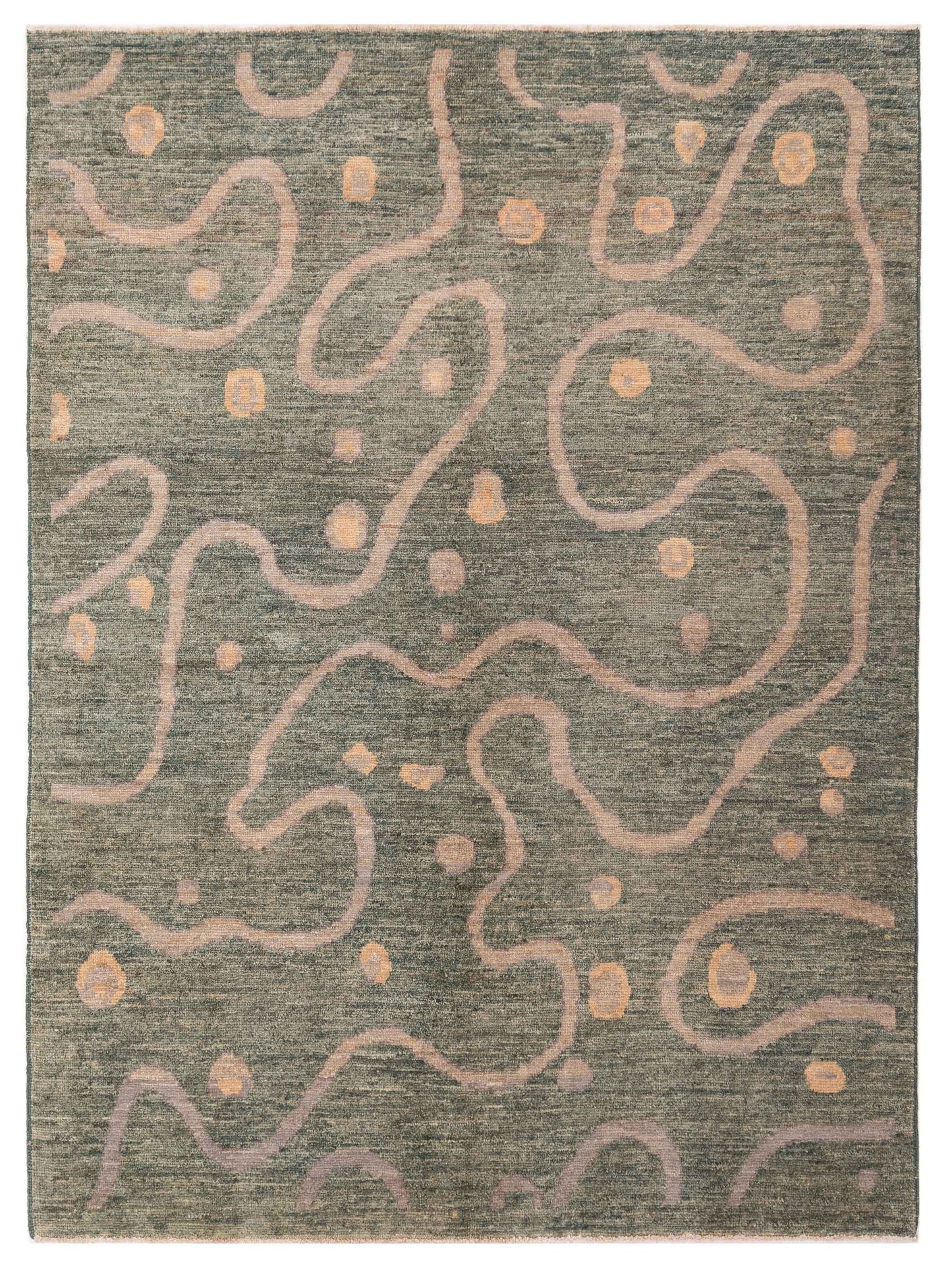 Rajpur Gabbeh  Green  Contemporary