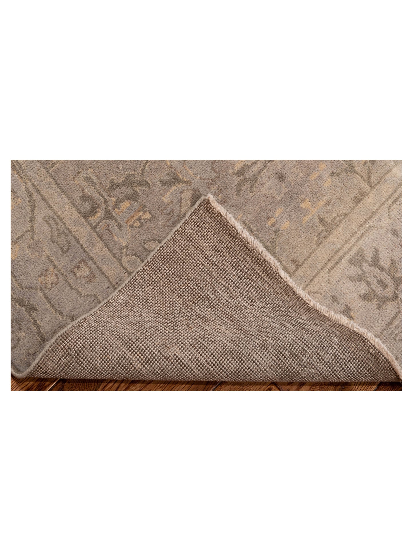 Oushak Shah 119169 Gray 4x6 Hand Knotted Rug