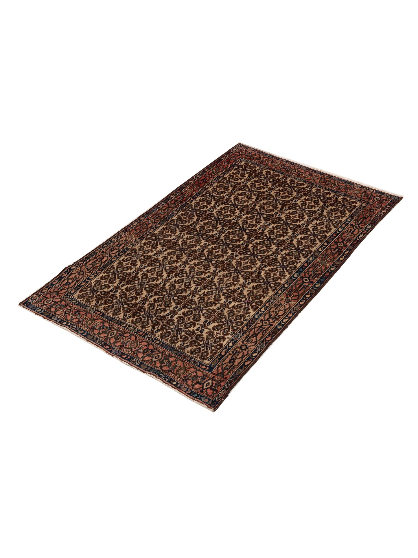 Persian 82814 Ivory Pink 4.6x7.1 Hand Knotted Rug