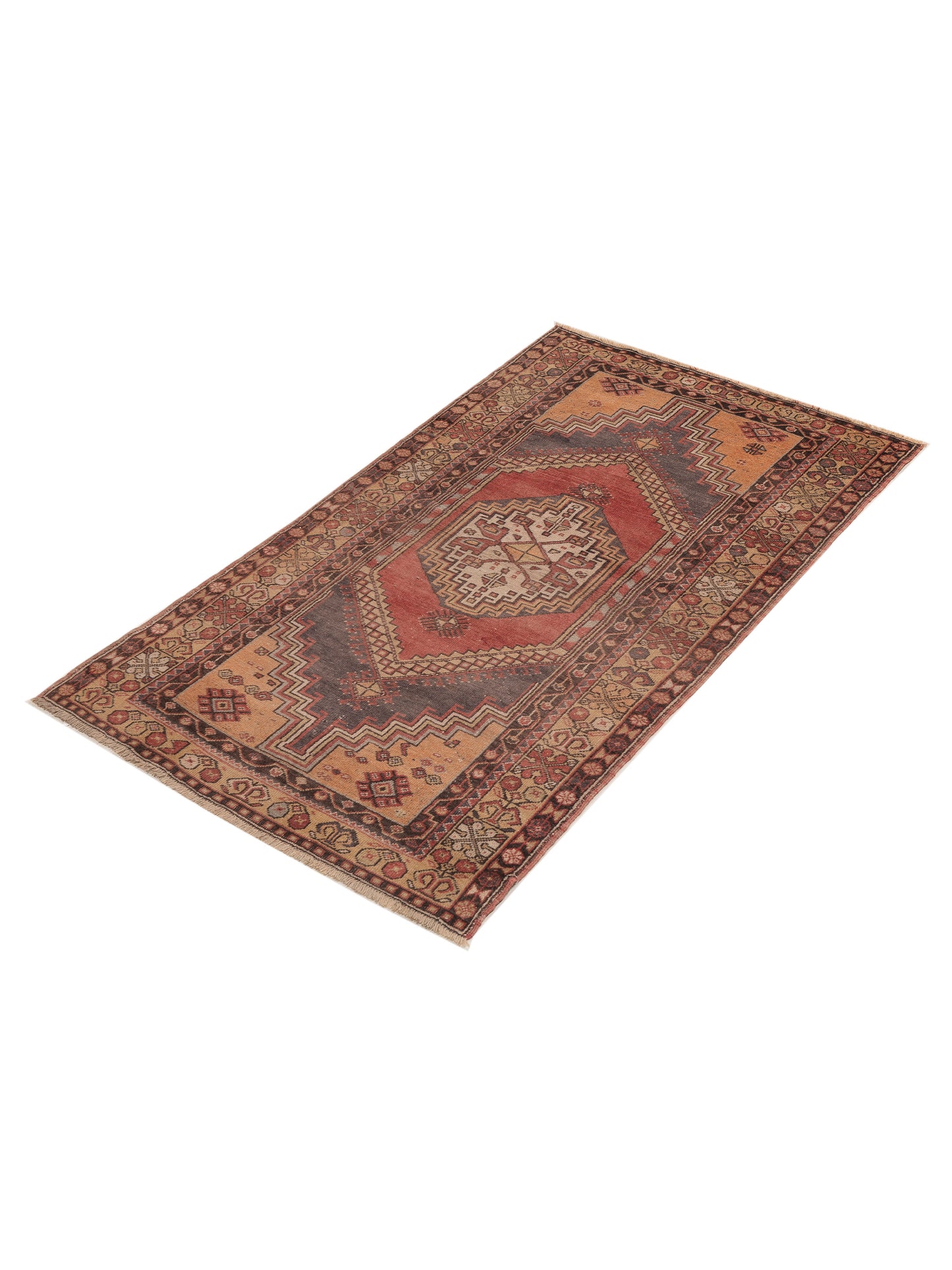 Old Anatolian 154144 Rust Gold 4.1x7.2 Hand Knotted Rug