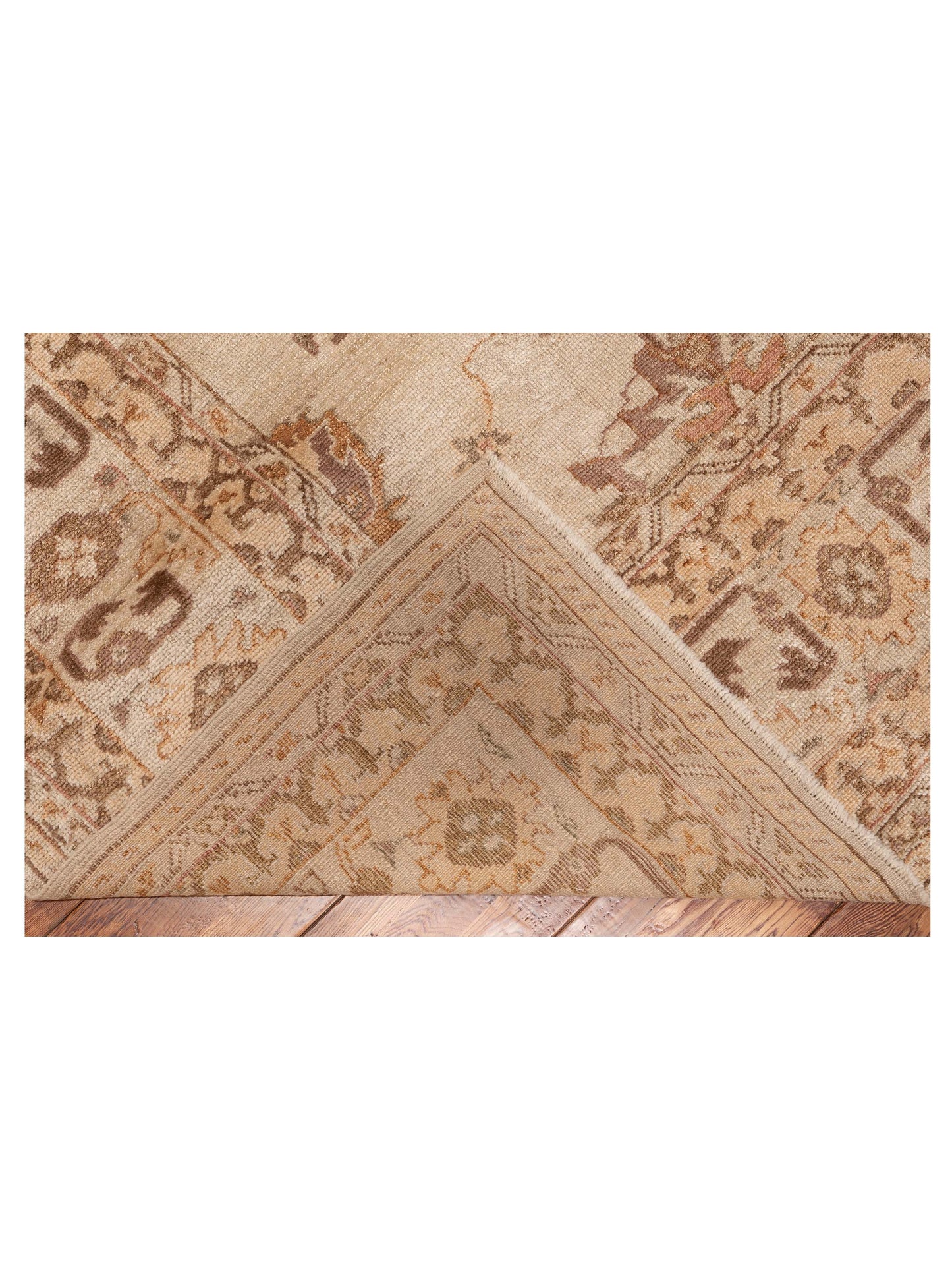 Angora Oushak 94650 Silver Ivory 10.10x14.8 Hand Knotted Rug