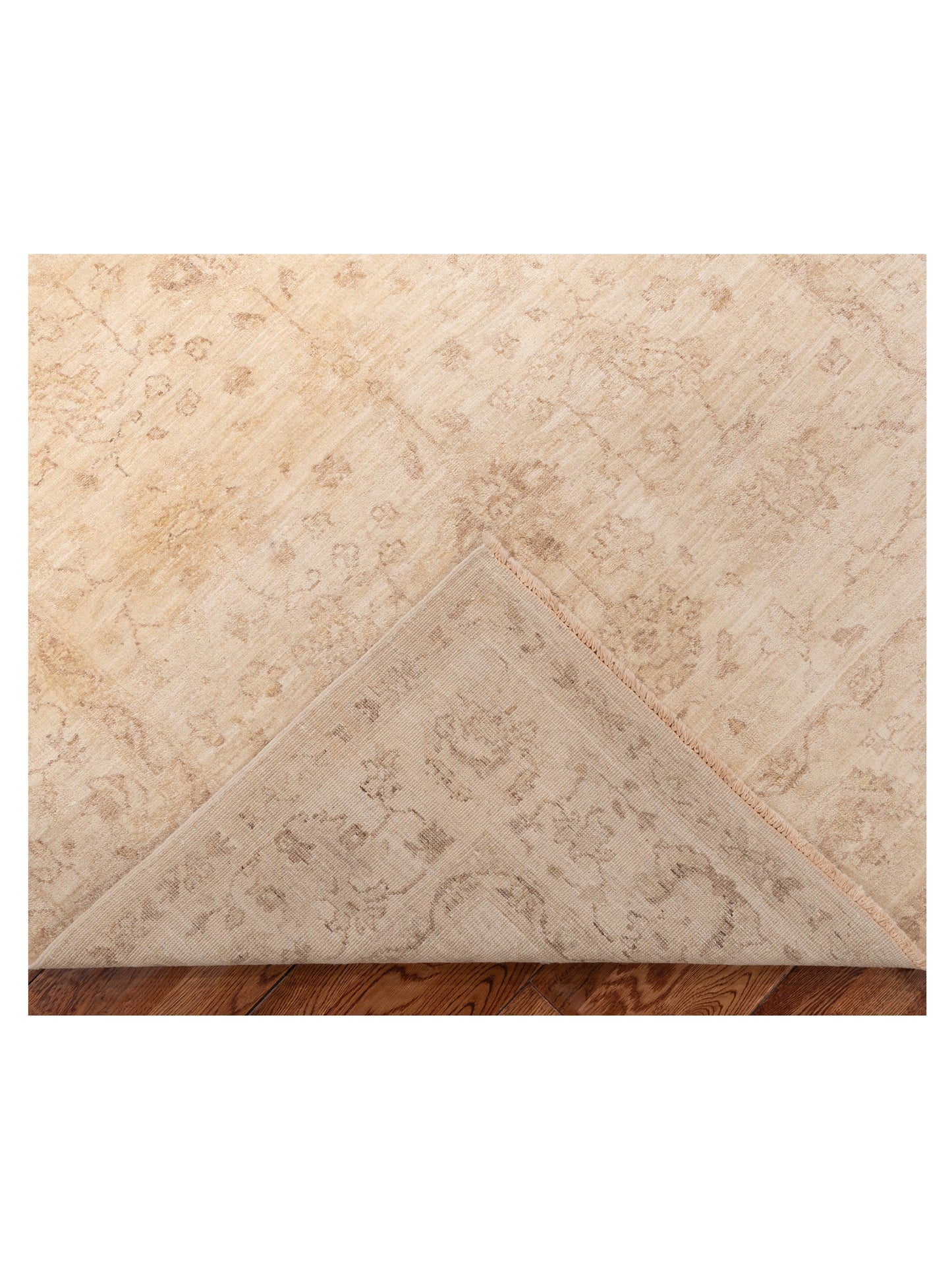 Laila 115238 Ivory Ivory 4.11x6.4 Hand Knotted Rug