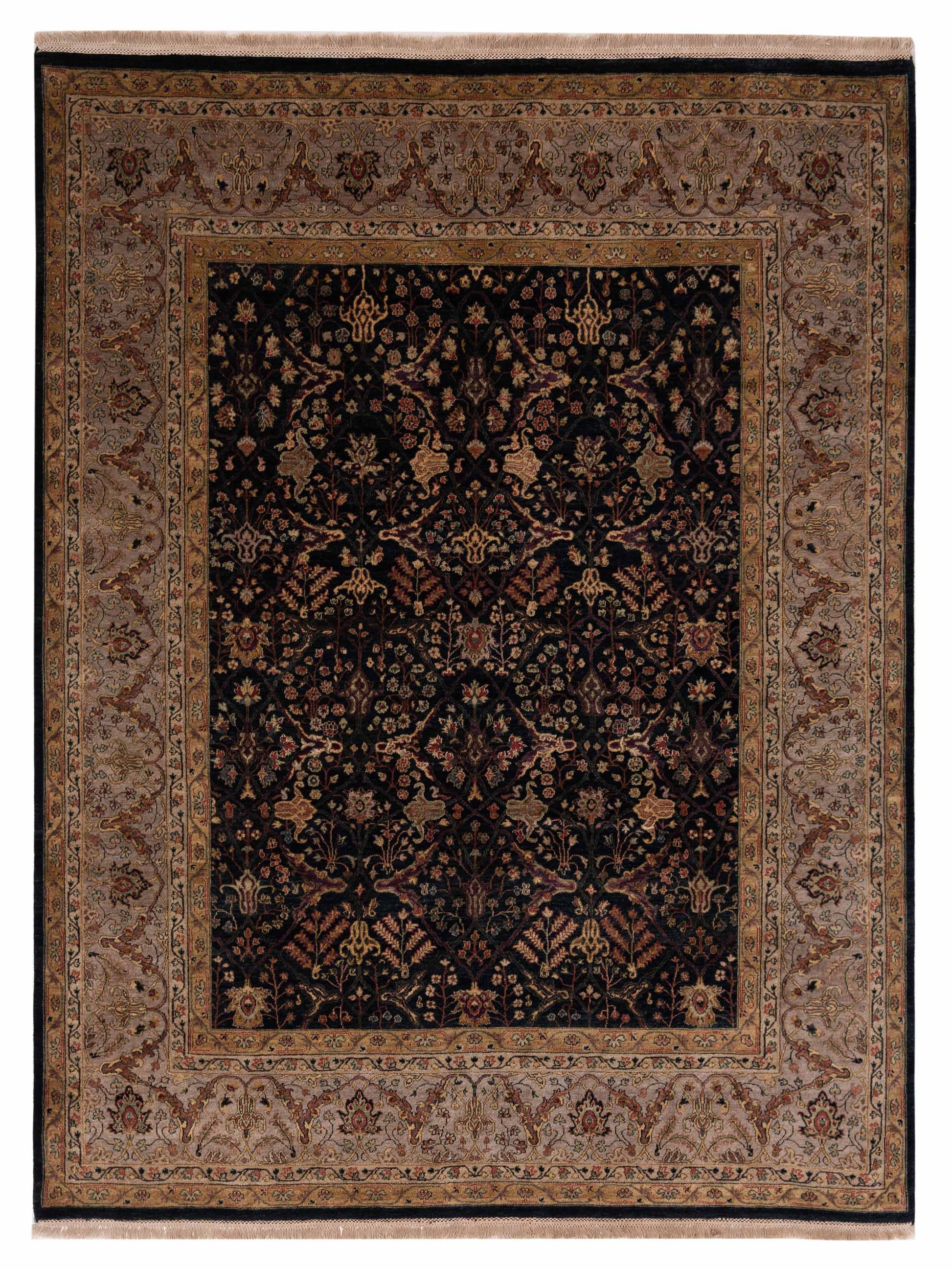 Rajpur Platinum  Navy Silver Traditional