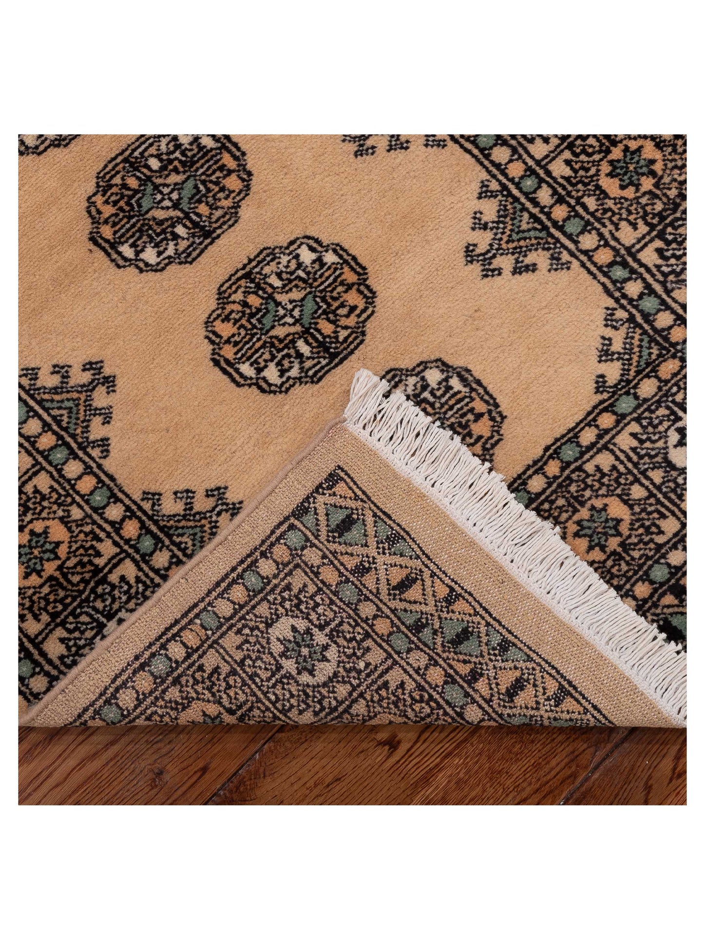 Bokhara 153426 Beige Beige 2.7x9.11 Hand Knotted Rug