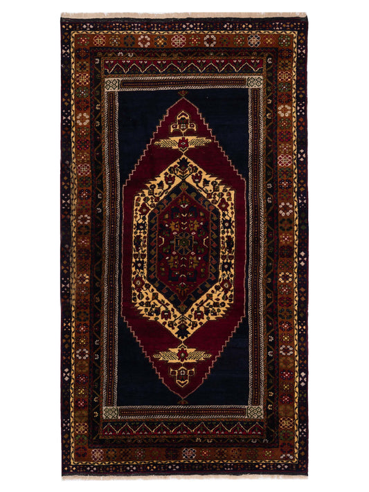 Pasha Old Anatolian  Burgundy Gold Traditional