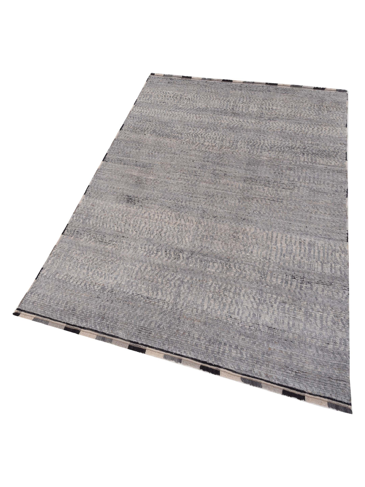 Atlas 149660 Silver Silver 6x8.8 Hand Knotted Rug