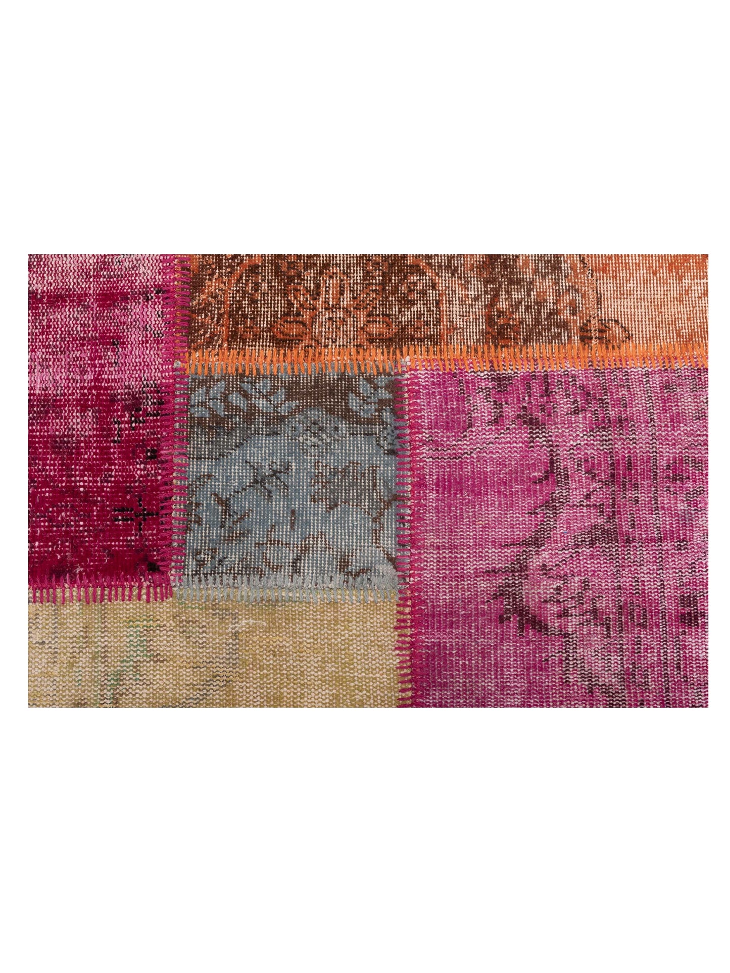 Turkish Vestige Patchwork 131083 Multi 3.4x4.11 Hand Knotted Rug