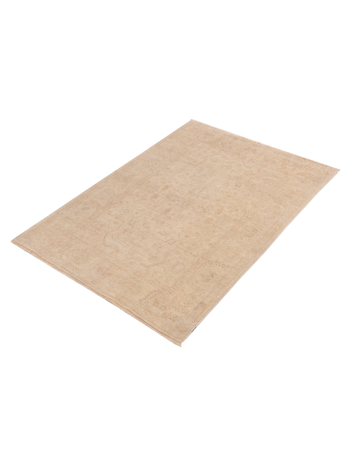 Laila 108816 Ivory Ivory 5.4x7.7 Hand Knotted Rug