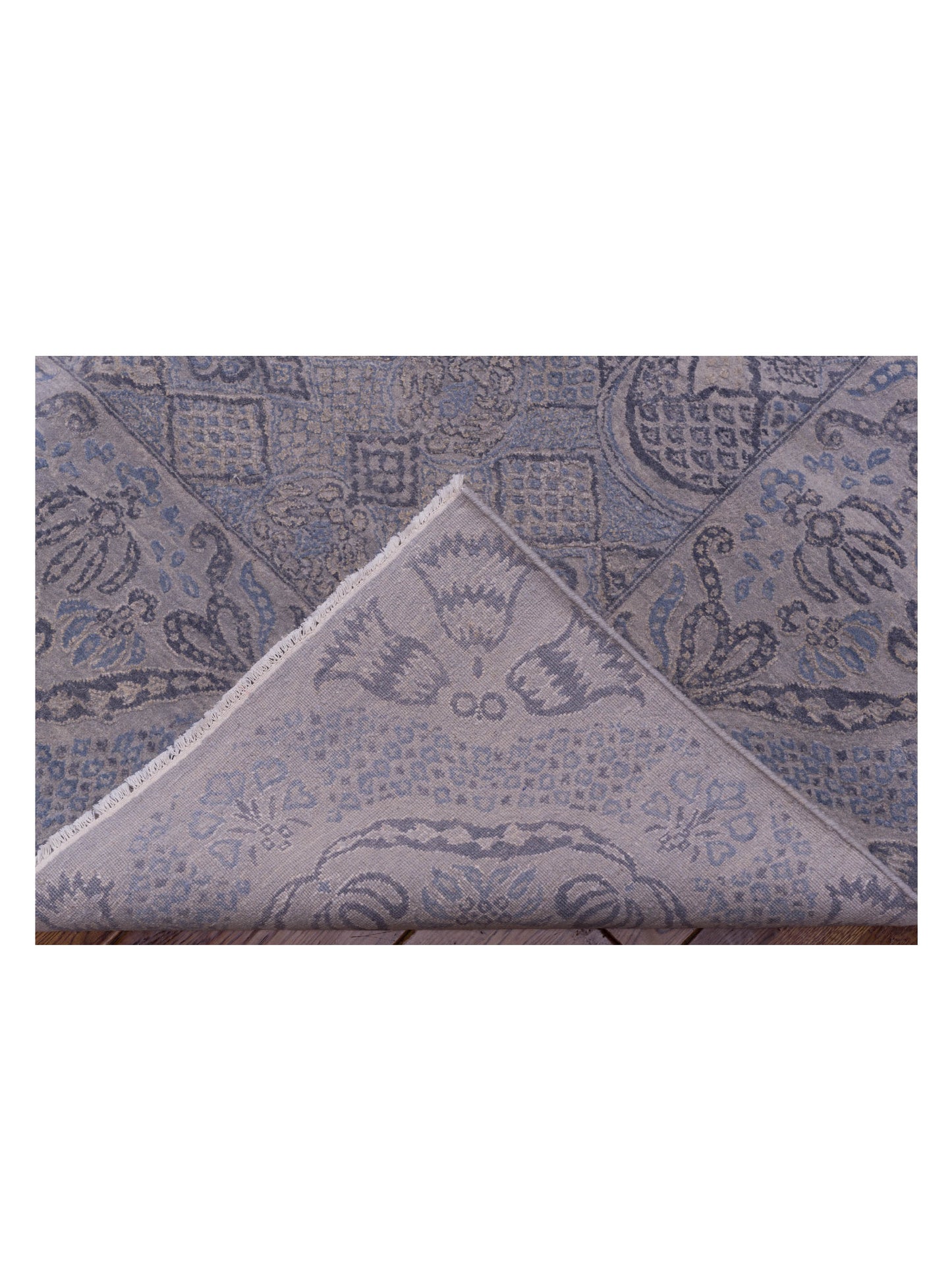 Mastersilk 127397 Gray Gray 9.1x12.3 Hand Knotted Rug