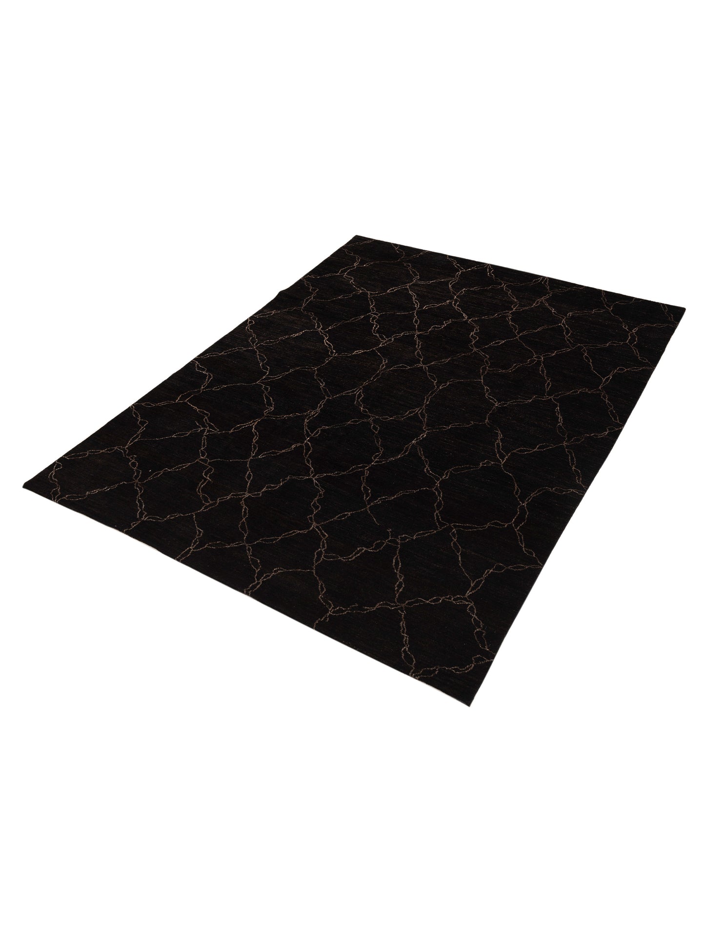Tibetino 153999 Black Black 7.10x10.4 Hand Knotted Rug