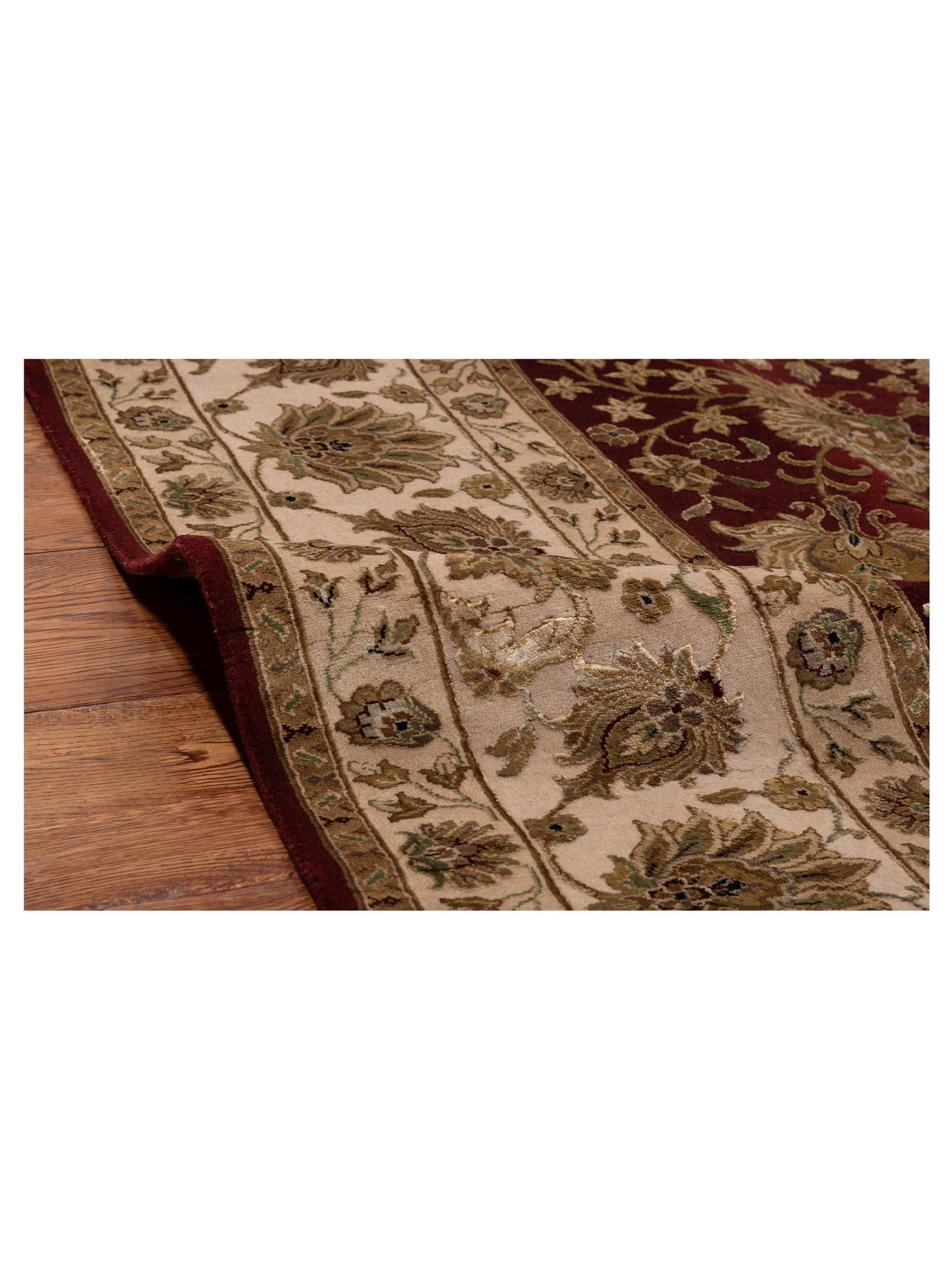 Imperial Silk 153481 Red Ivory 8x10 Hand Knotted Rug