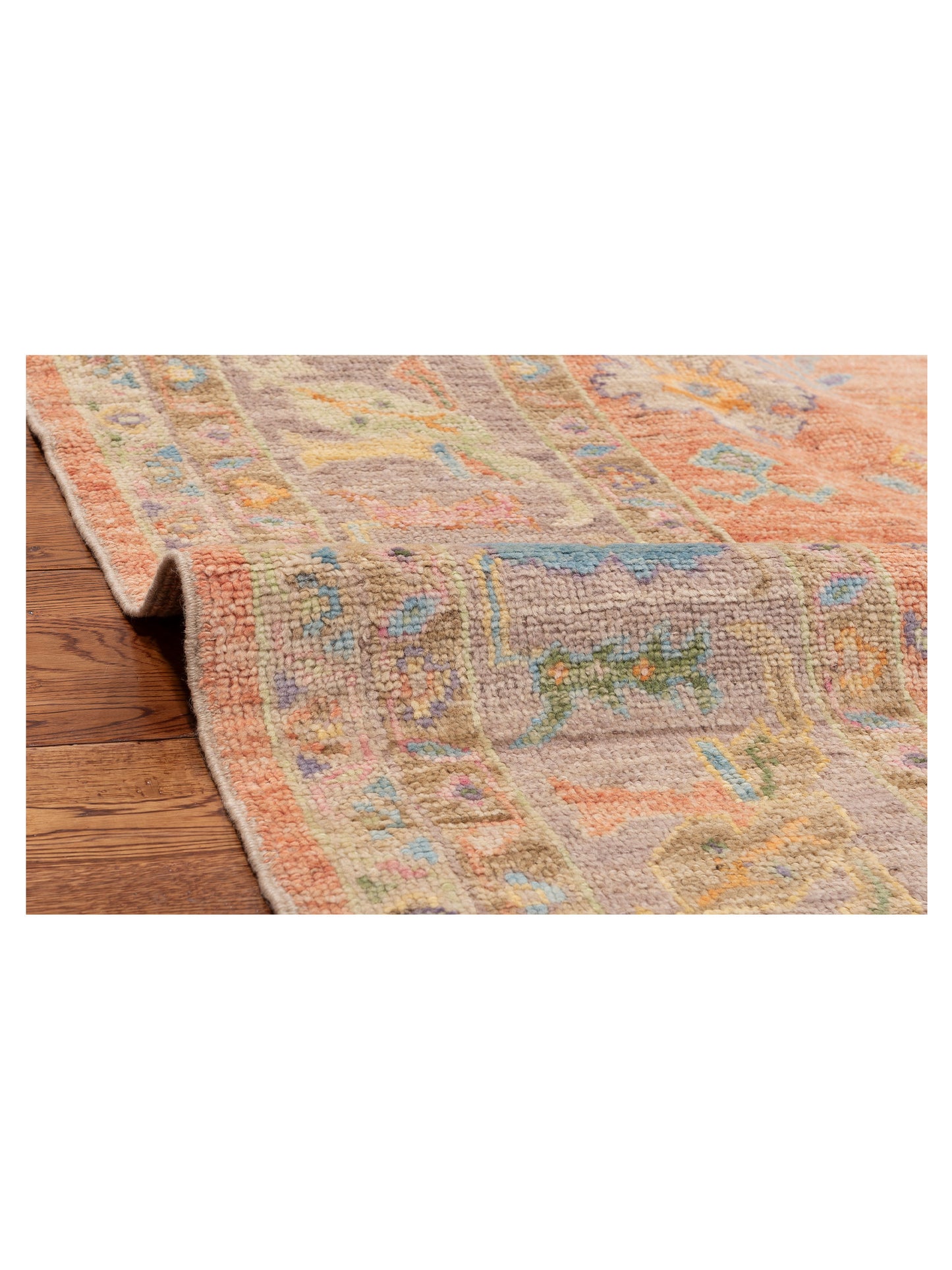 Angora Oushak 149724 Pink Purple 8.4x10.1 Hand Knotted Rug