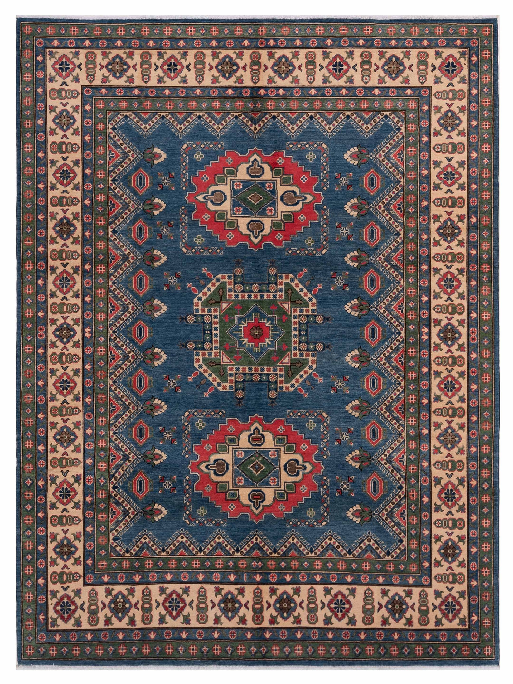 Nomad Kazak  Blue Ivory Traditional