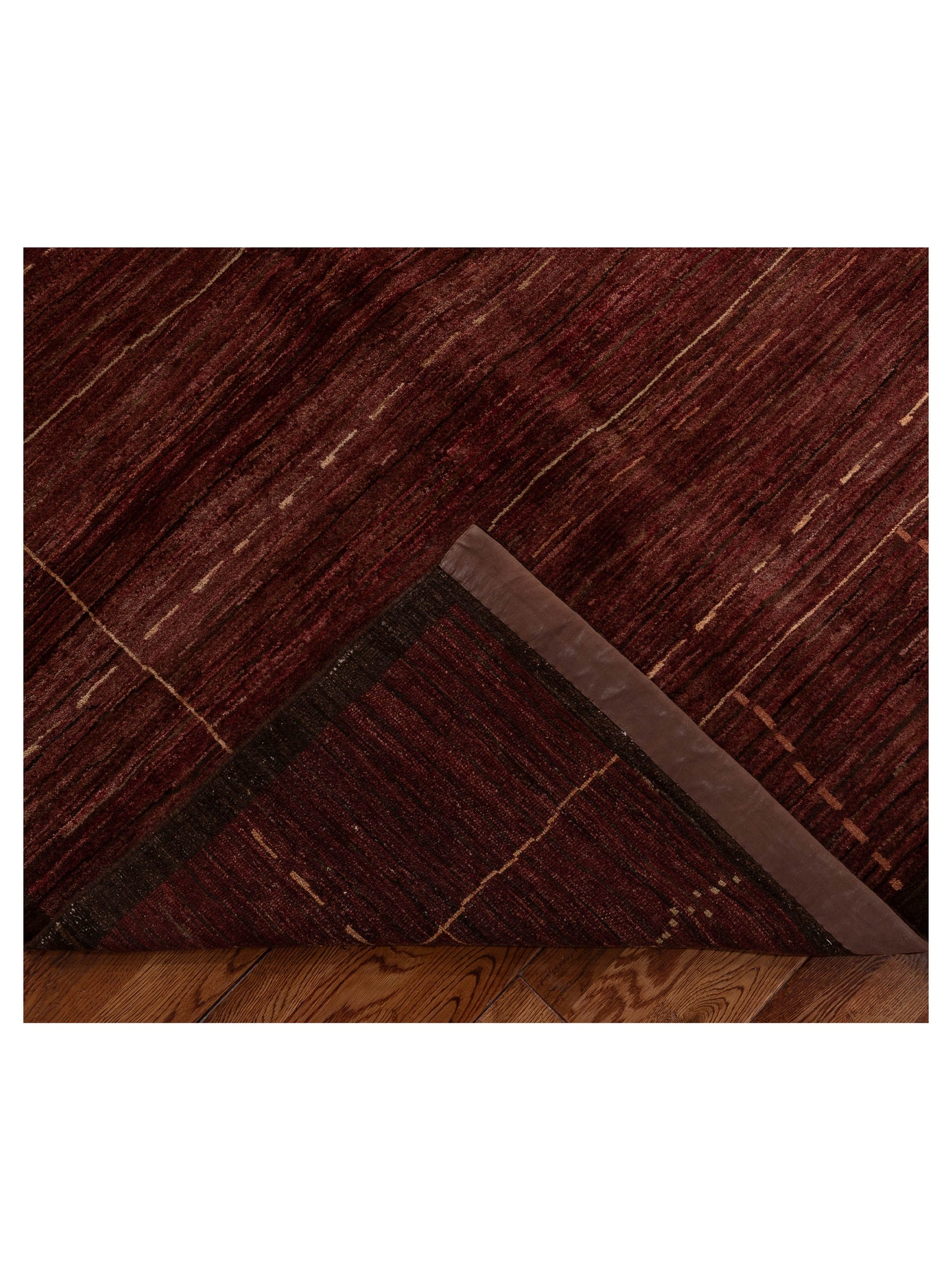 Tibetino 154012 Brown Brown 5.9x7.10 Hand Knotted Rug