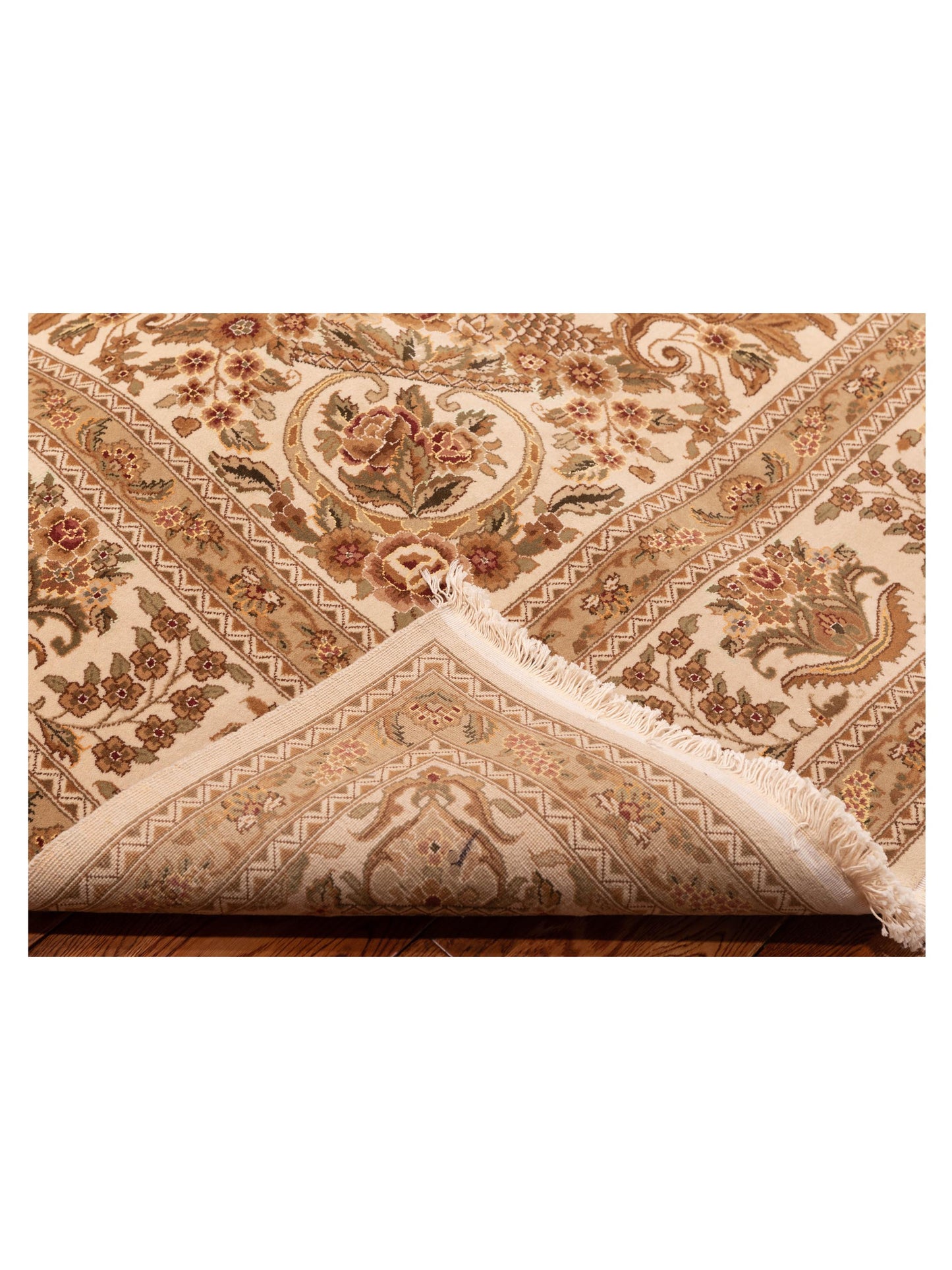 Magnolia 111581 Beige Beige 9x12 Hand Knotted Rug