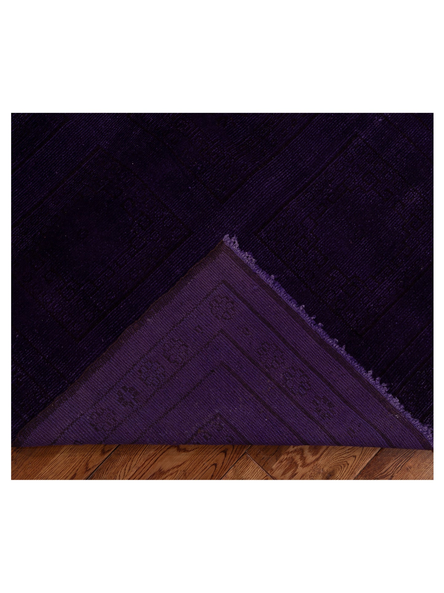 Vintage 107457 Purple 4.3x7.2 Hand Knotted Rug