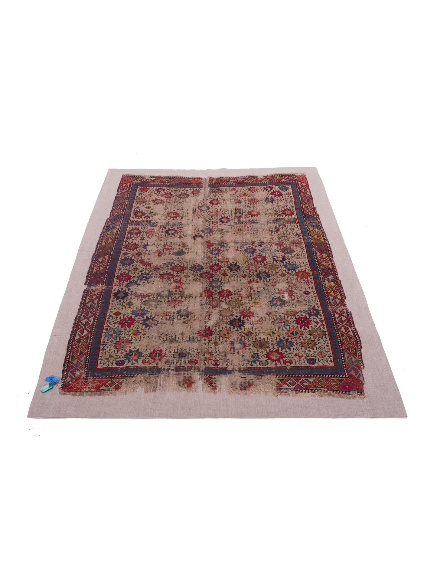 Antique Caucasian 122627 Multi 3.8x4.8 Hand Knotted Rug