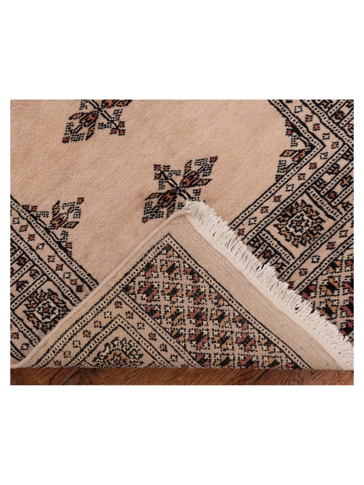 Bokhara 146567 Beige Beige 2.7x10.6 Hand Knotted Rug