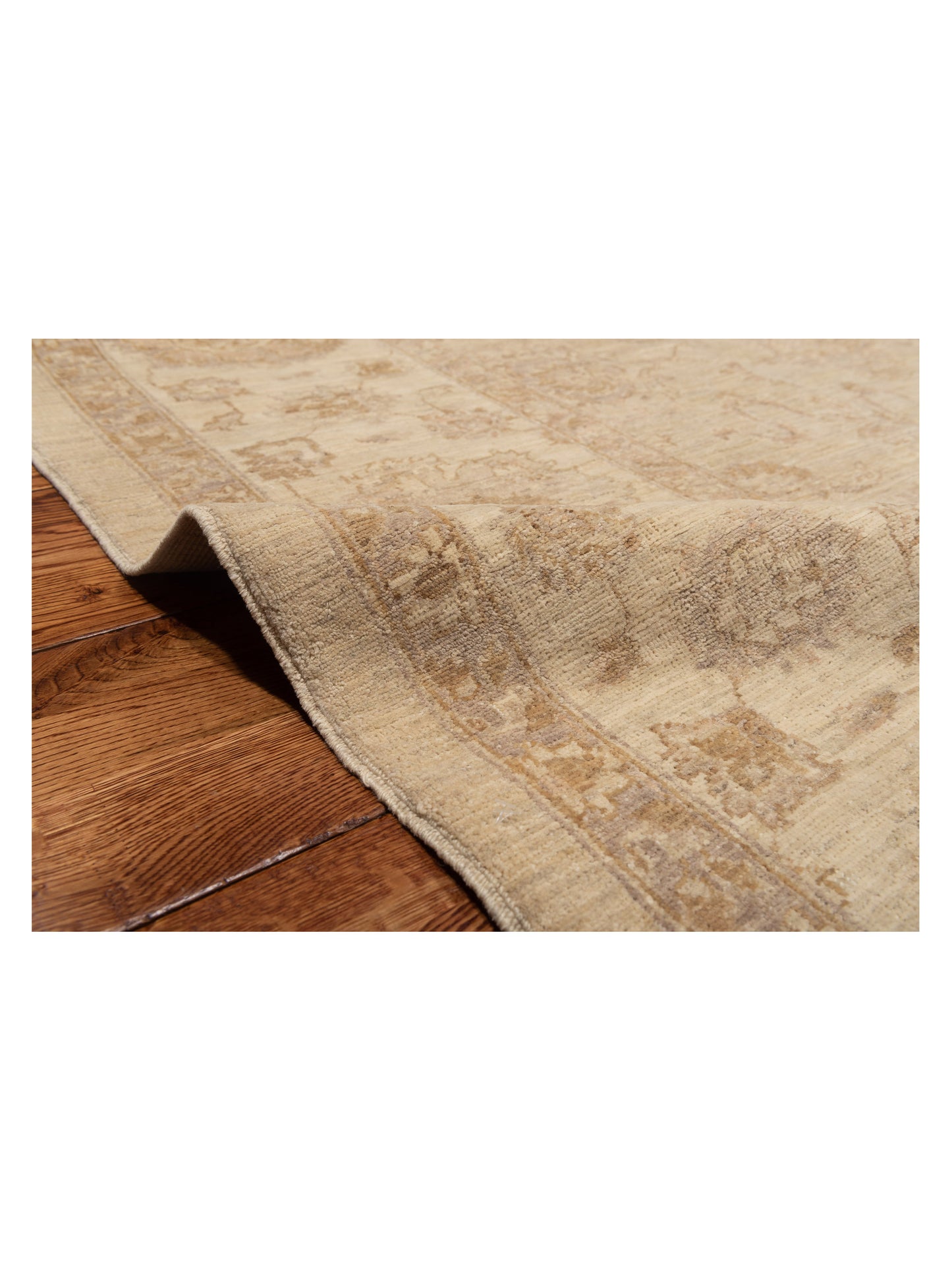 Laila 108815 Silver Ivory 8.1x9.7 Hand Knotted Rug