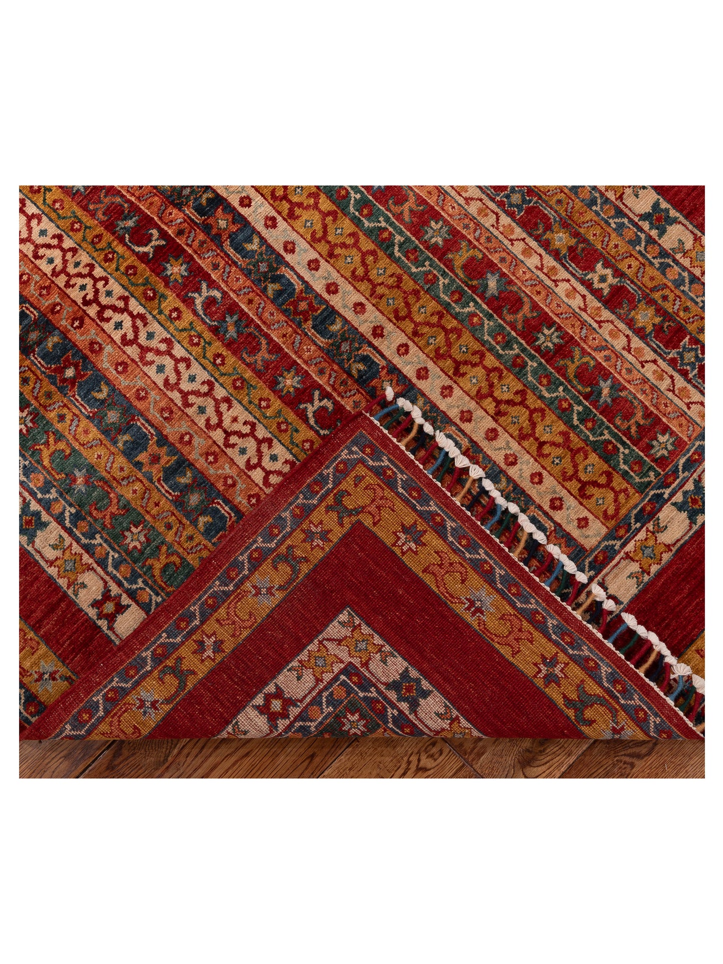 Shawl 151320 Multi Multi 4x5.11 Hand Knotted Rug