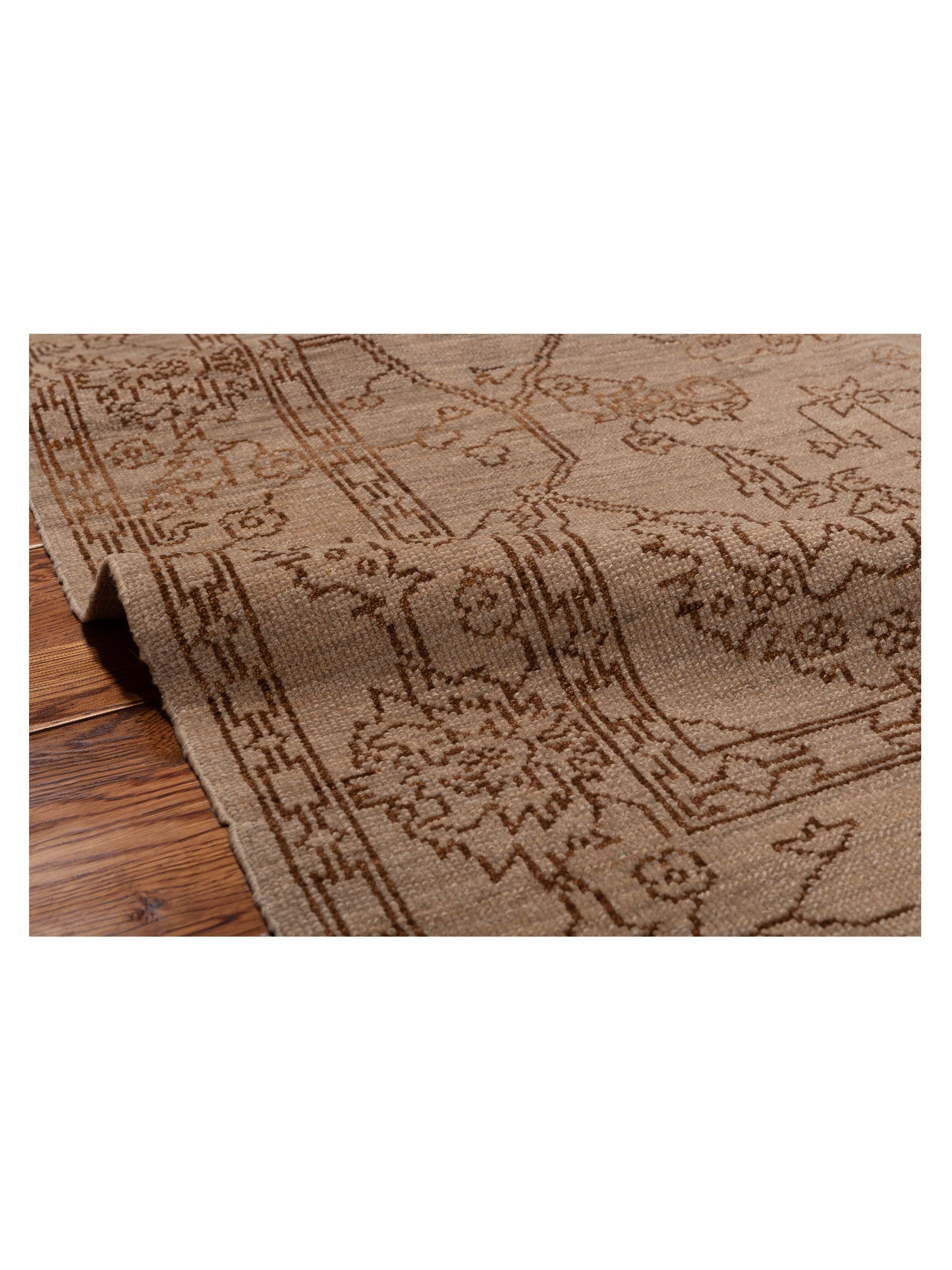 Defne Ruby Silver Dark Brown 4x6 Hand Knotted Rug