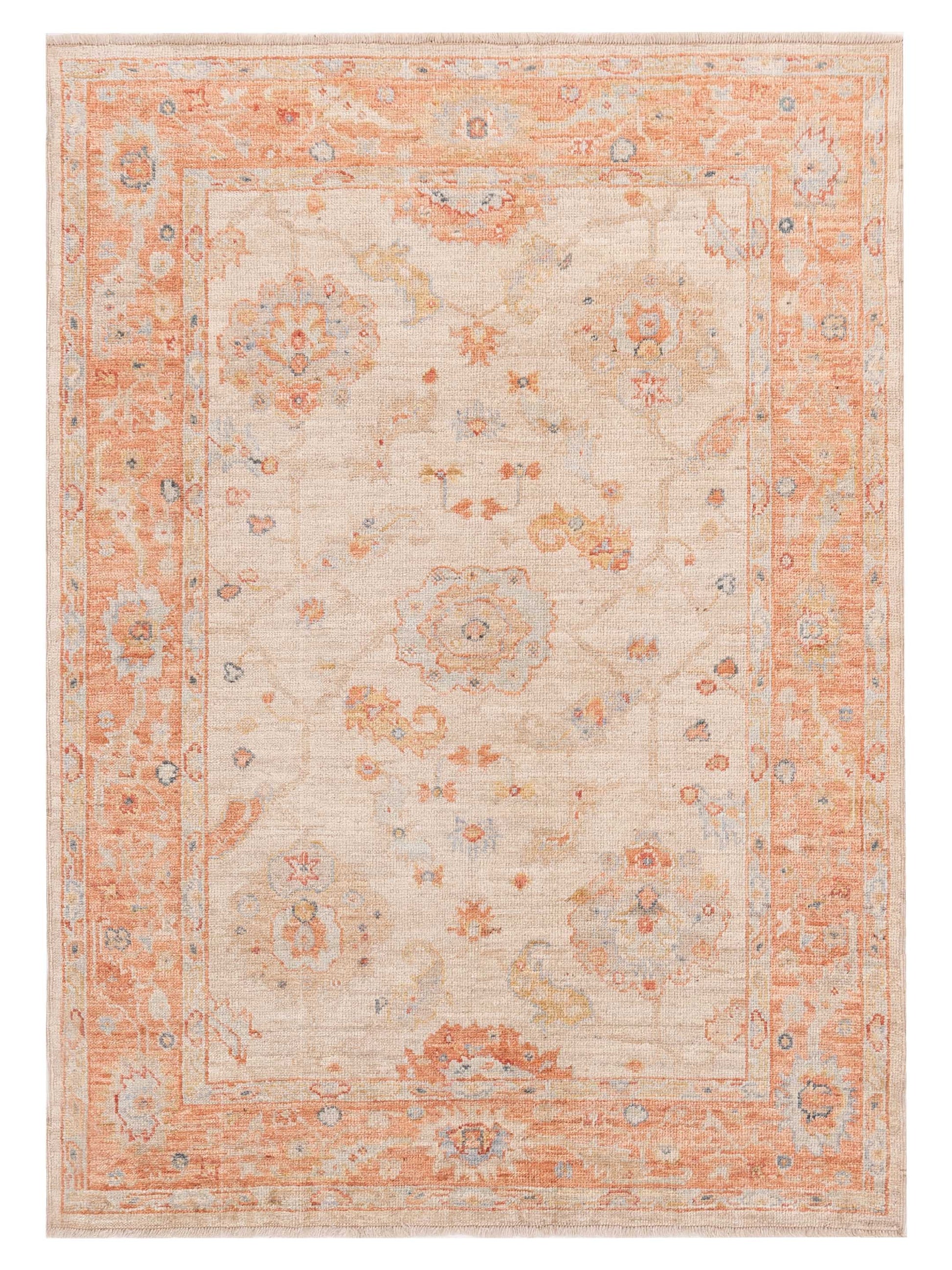 Anadol Angora Oushak  Ivory Rust Traditional