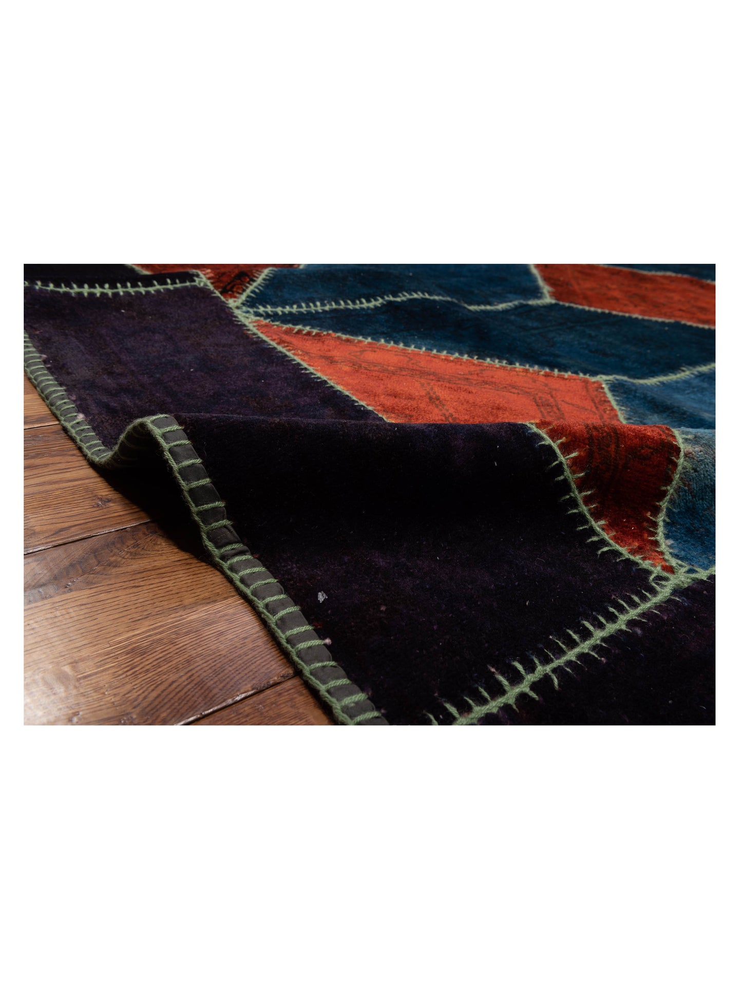 Turkish Vestige Patchwork 114238 Multi 10x10 Hand Knotted Rug