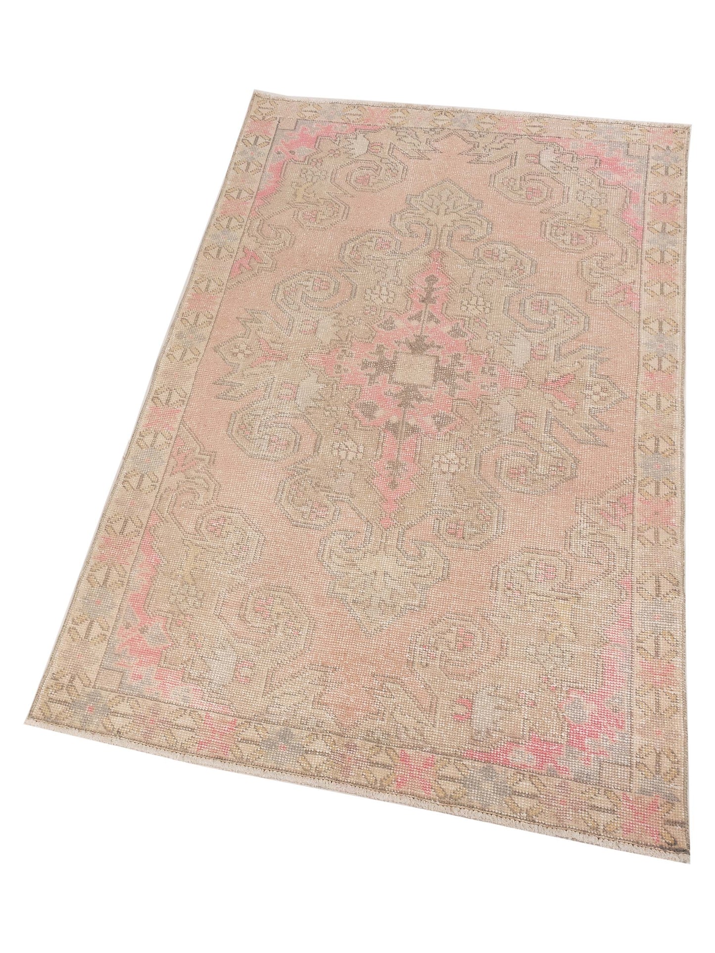 Old Anatolian 149874 Pink 4.4x7.5 Hand Knotted Rug