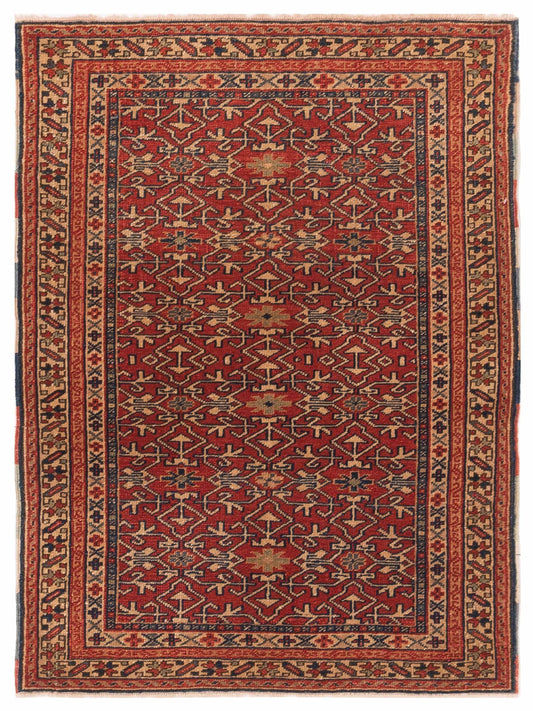 Pasha Antique Loom  Red Ivory Traditional