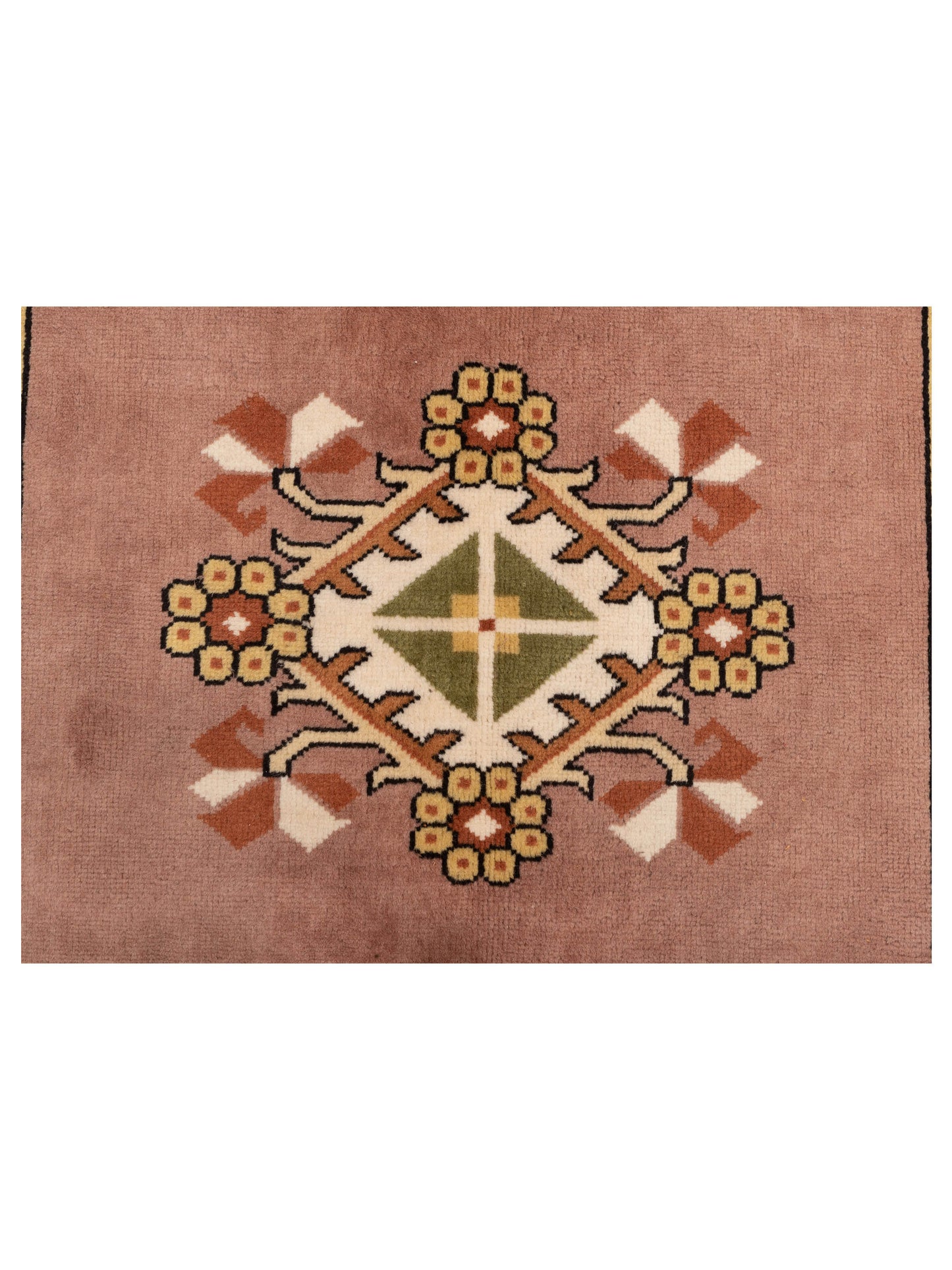 Milas 146255 Purple Gold 6.8x9.10 Hand Knotted Rug