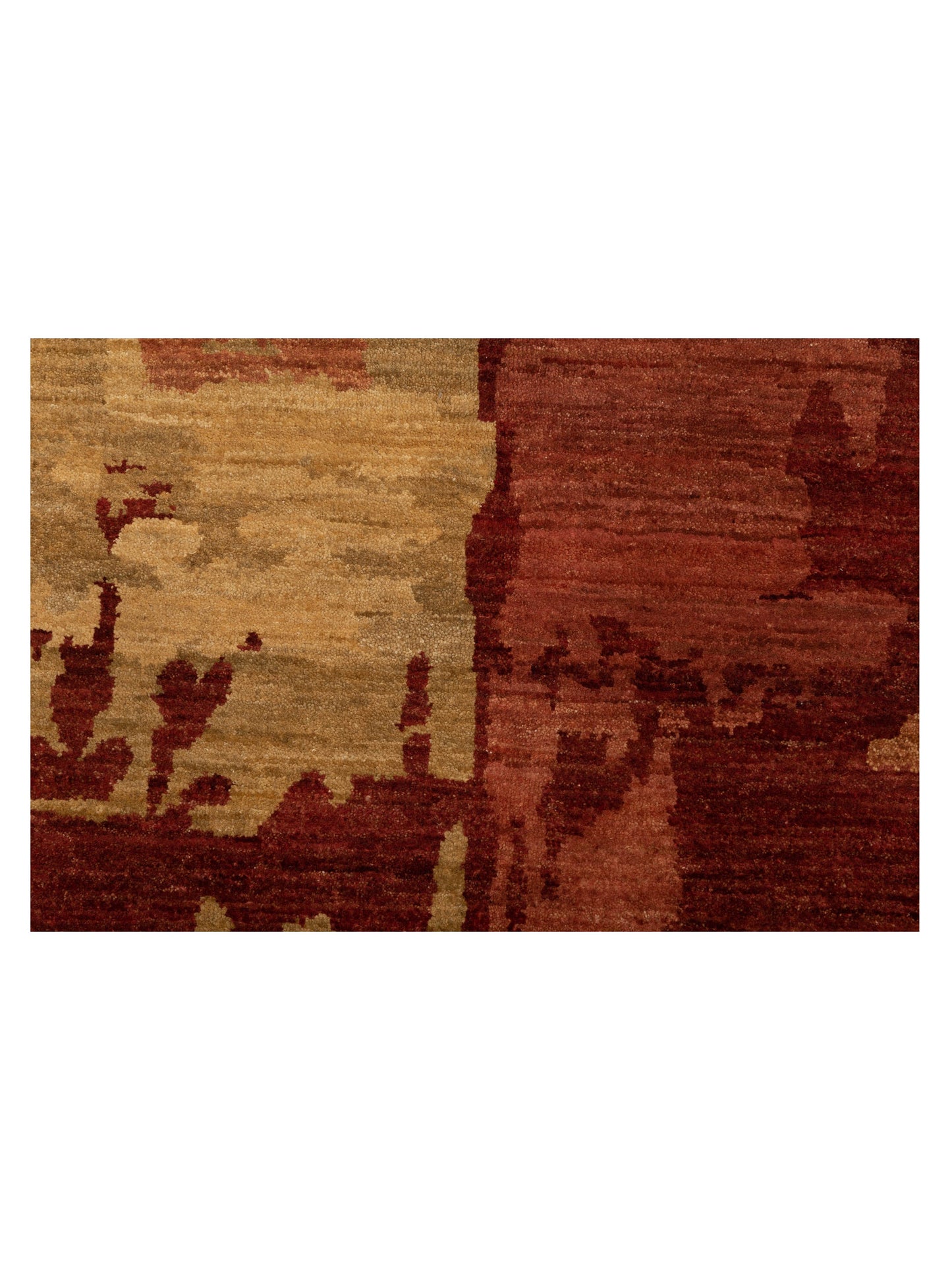 Aurore 120212 Coral Gold 7.9x9.4 Hand Knotted Rug