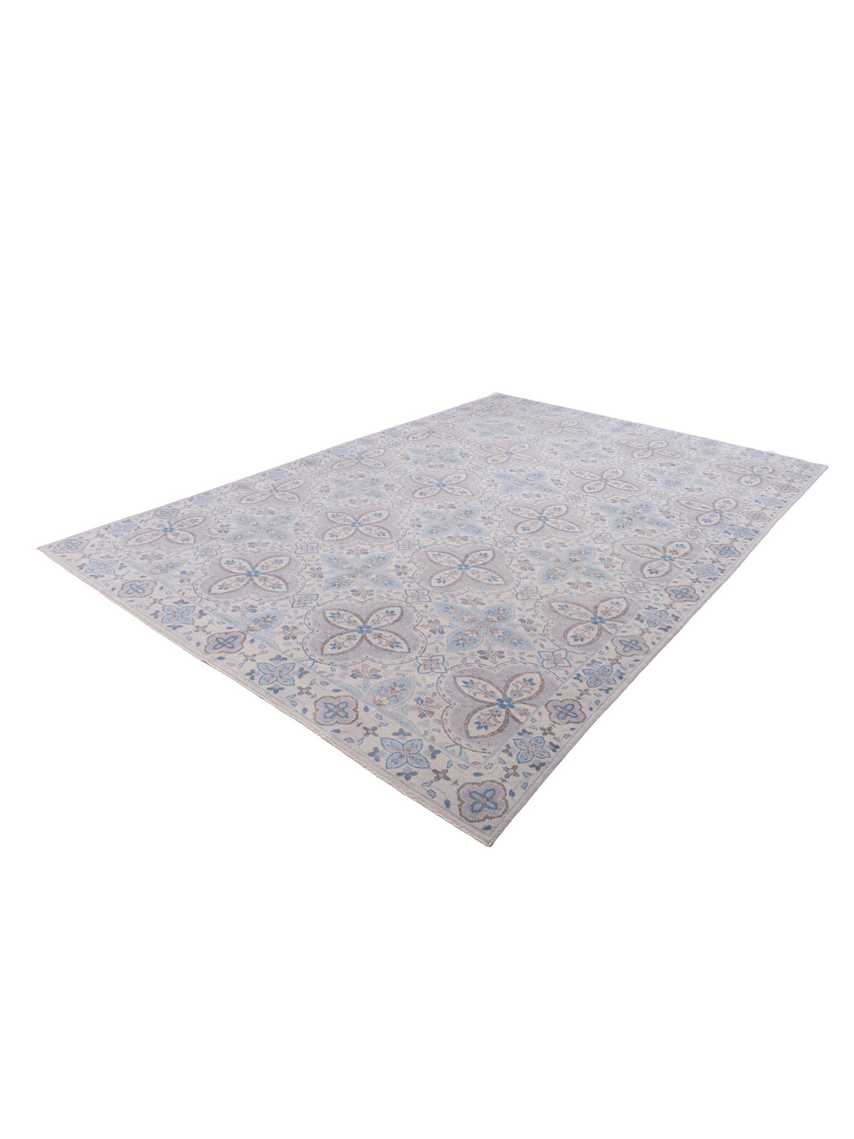 Andalusia 125892 Ivory Ivory 9.11x14 Hand Knotted Rug