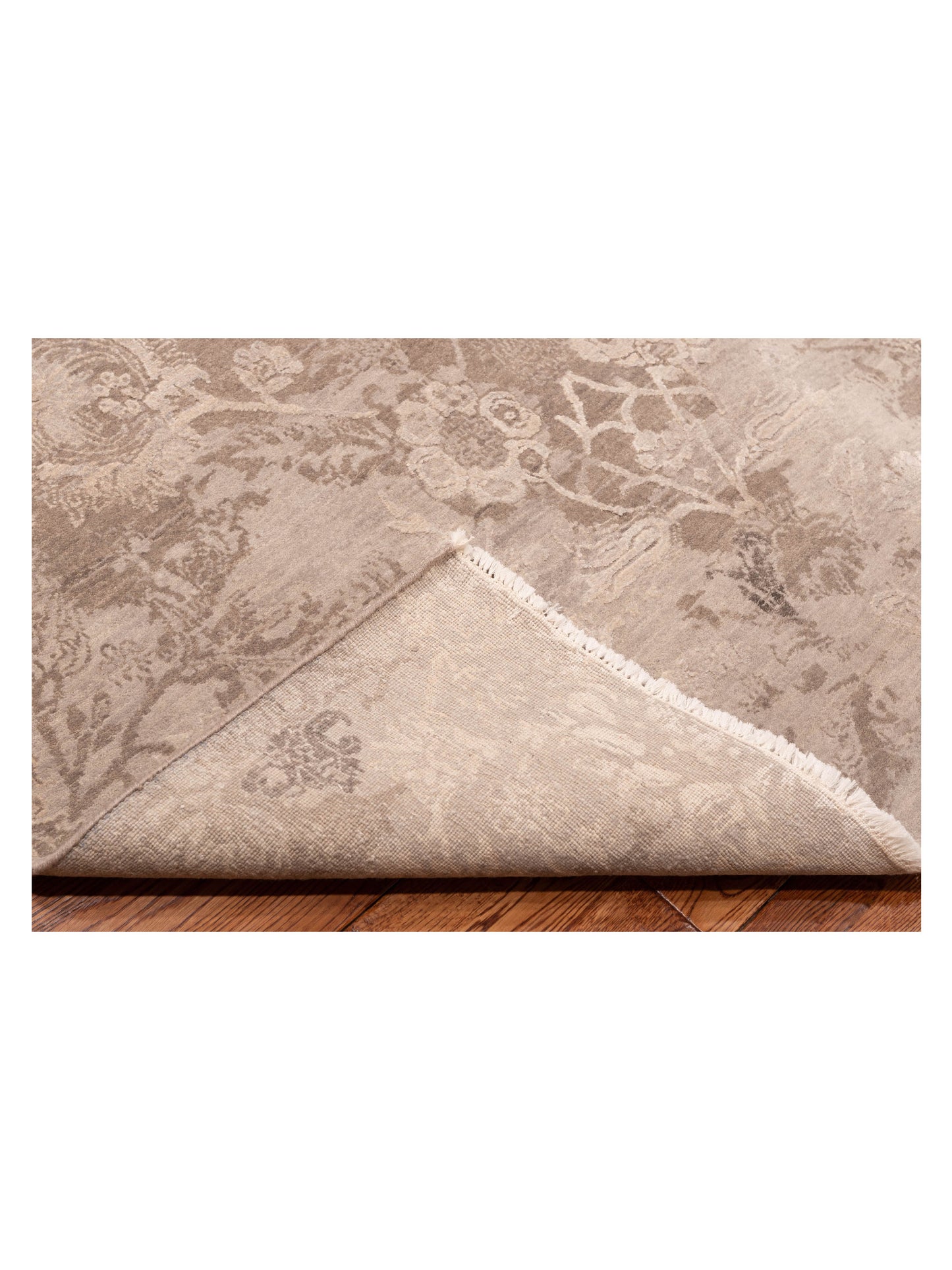Mastersilk 127400 Gray Gray 9x12.2 Hand Knotted Rug
