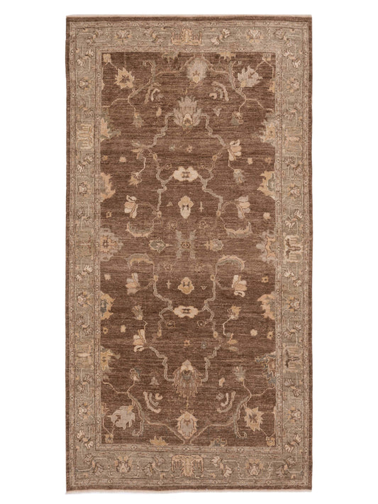 Anadol Angora Oushak  Brown Green Traditional